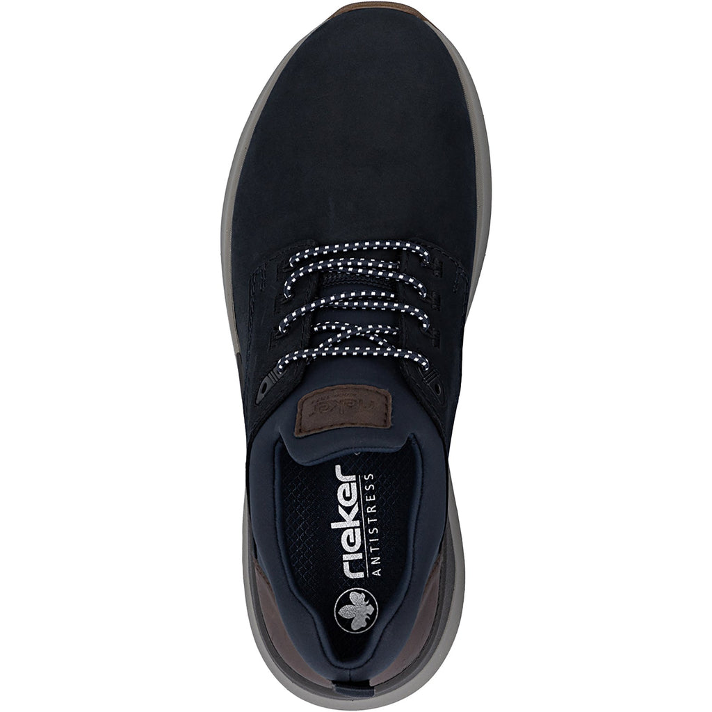 Rieker 06050-14 Thorben Men's Lace Up Shoes Pazifik/Schoko/Navy Leather