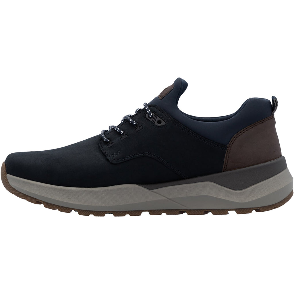 Rieker 06050-14 Thorben Men's Lace Up Shoes Pazifik/Schoko/Navy Leather