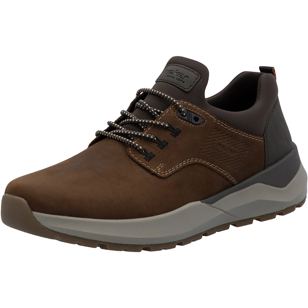 Rieker 06050-22 Thorben Men's Lace Up Shoes Noce/Moro/Braun Leather