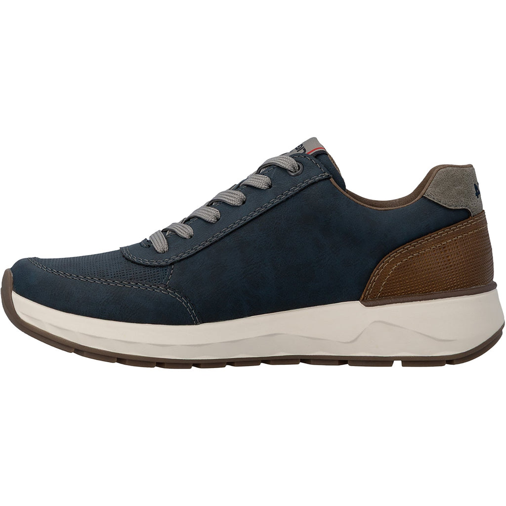 Rieker 11504-14 Men's Lace Up Shoes Midnight/Amaretto