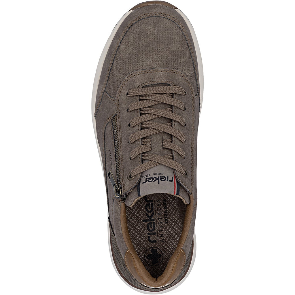 Rieker 11504-64 Men's Lace Up Shoes Pfeffer/Kaffee