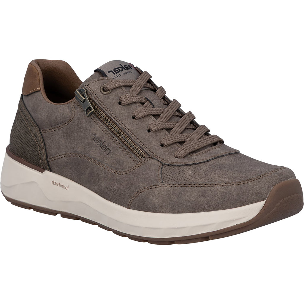 Rieker 11504-64 Men's Lace Up Shoes Pfeffer/Kaffee