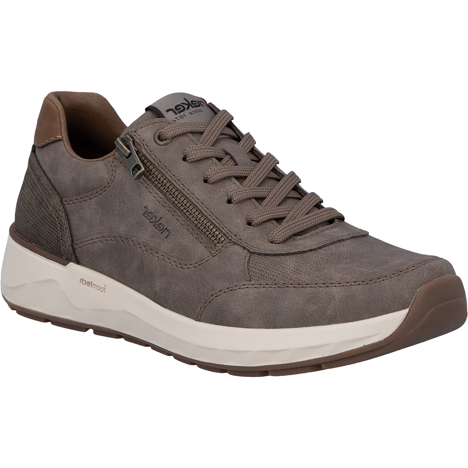 Rieker 11504-64 Men's Lace Up Shoes Pfeffer/Kaffee
