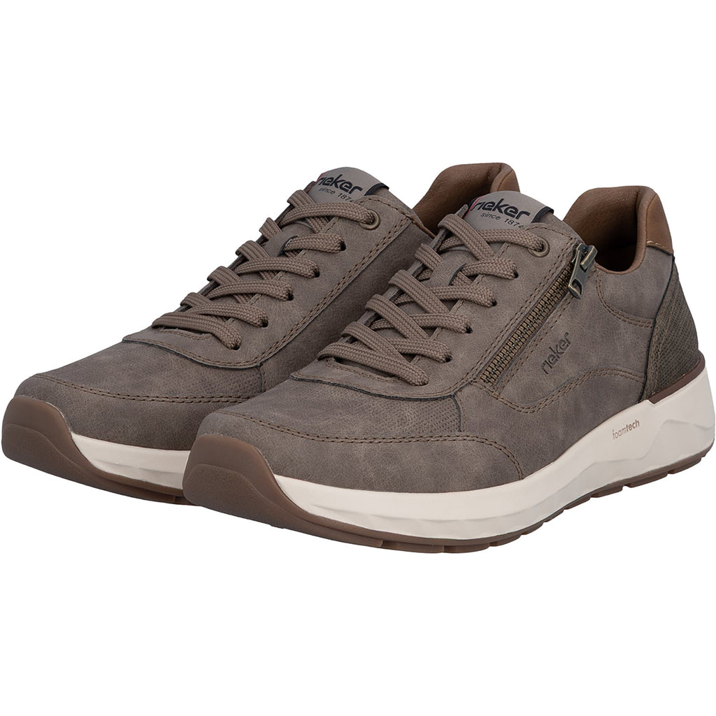 Rieker 11504-64 Men's Lace Up Shoes Pfeffer/Kaffee