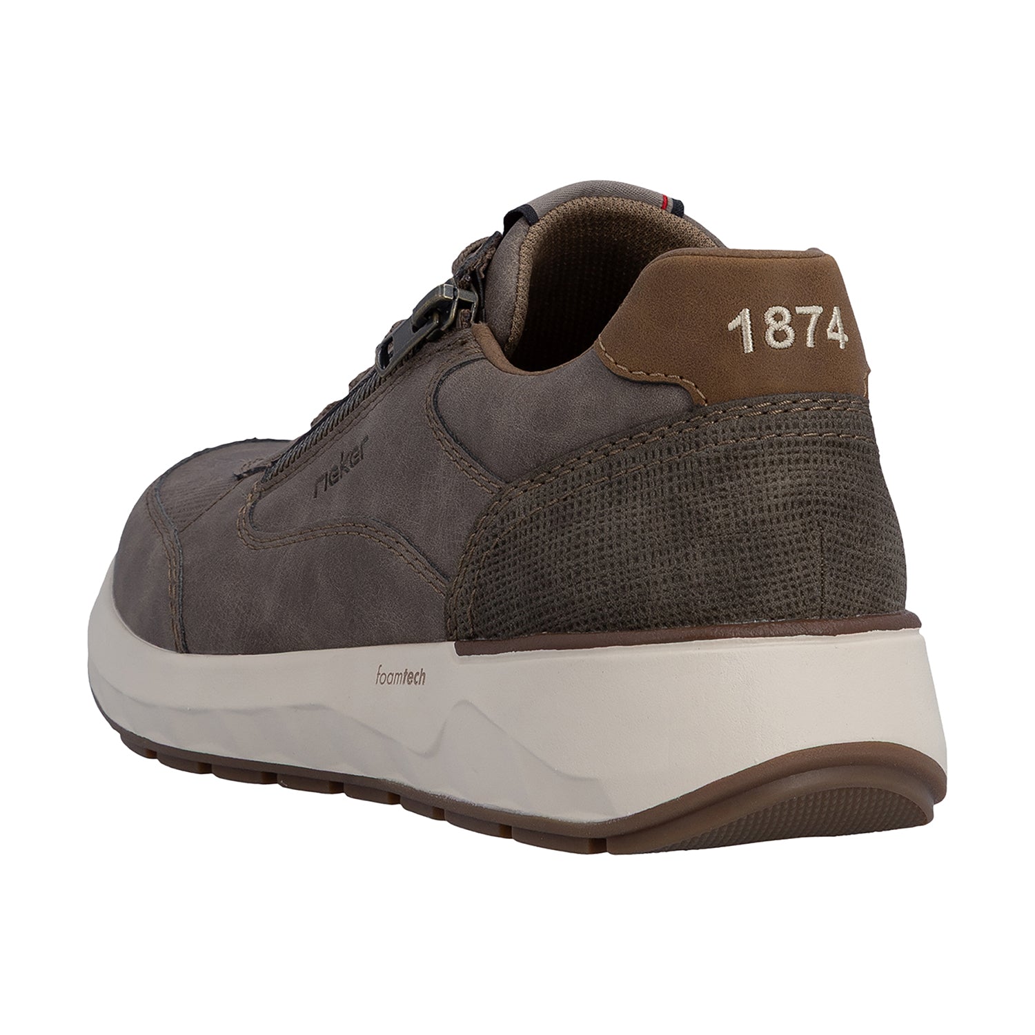 Rieker 11504-64 Men's Lace Up Shoes Pfeffer/Kaffee