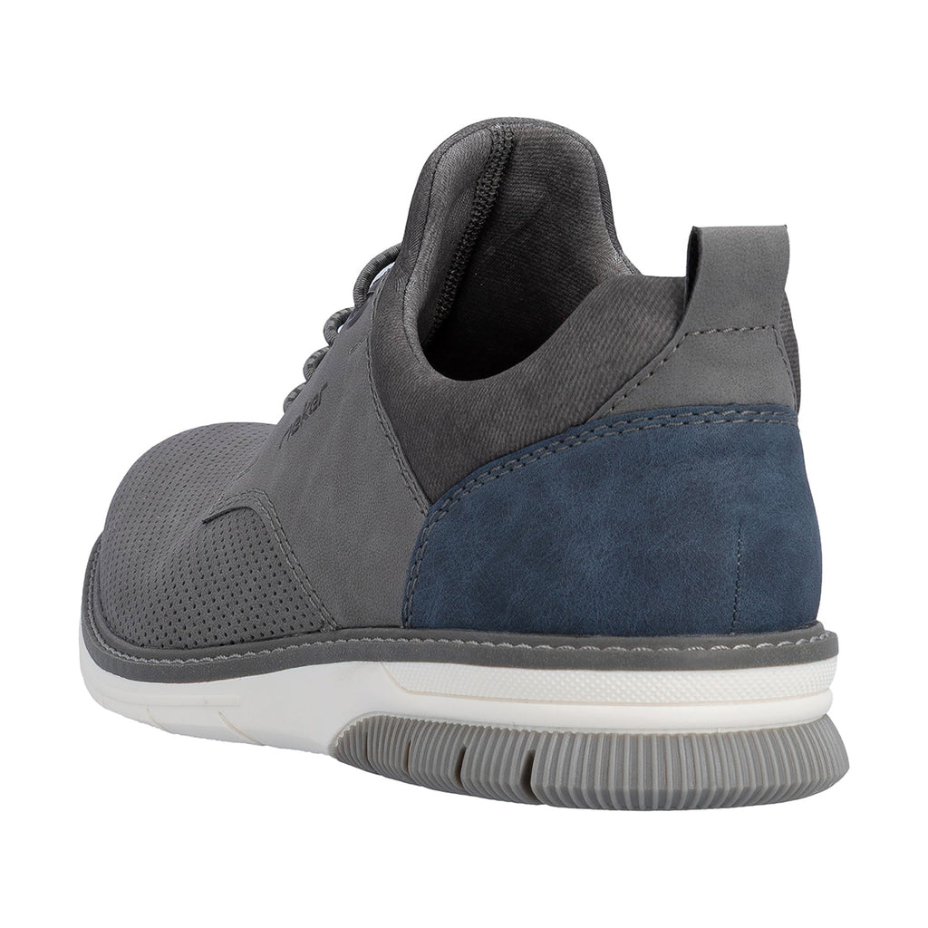 Rieker 14450-42 Men's Dress Lace Up Shoes Cenere/Denim/Rauch