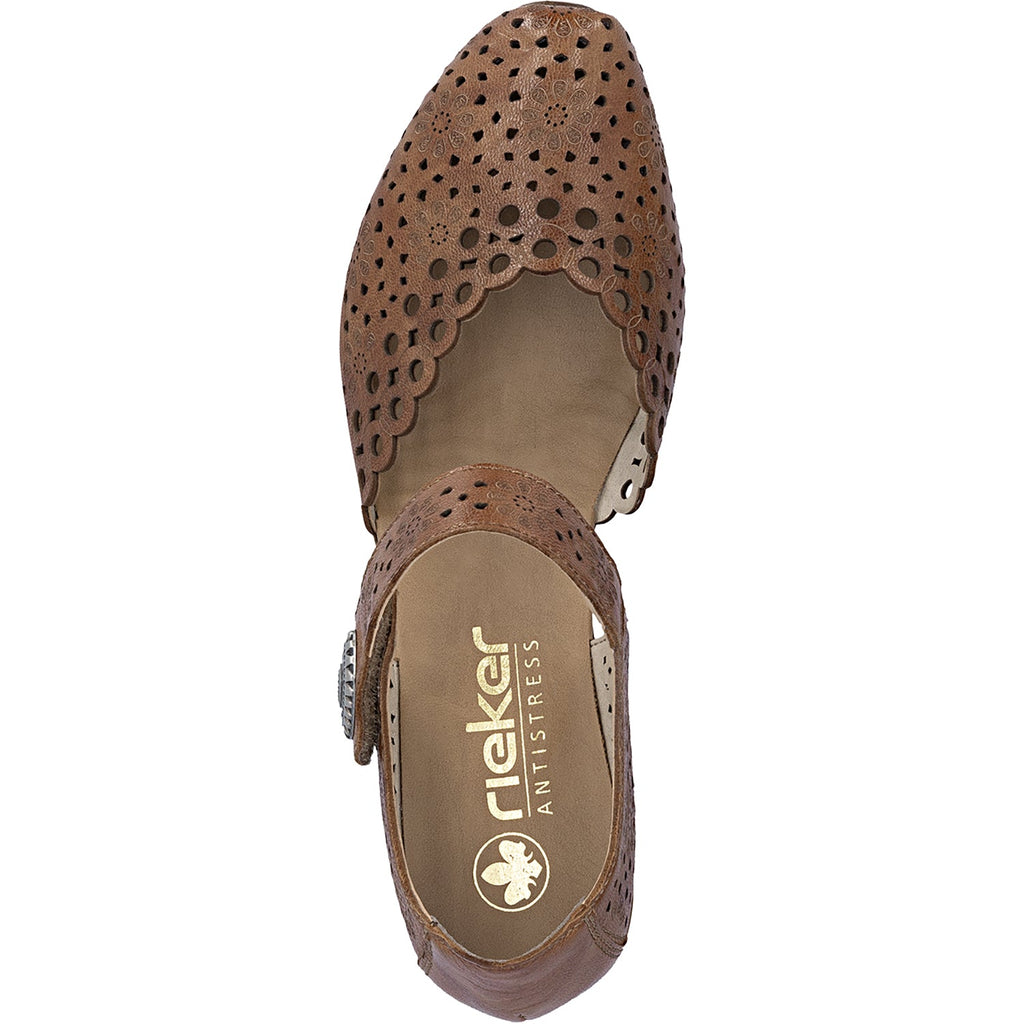 Rieker 43753-22 Mirjam 53 Women's Dressy Mary Janes Cuoio