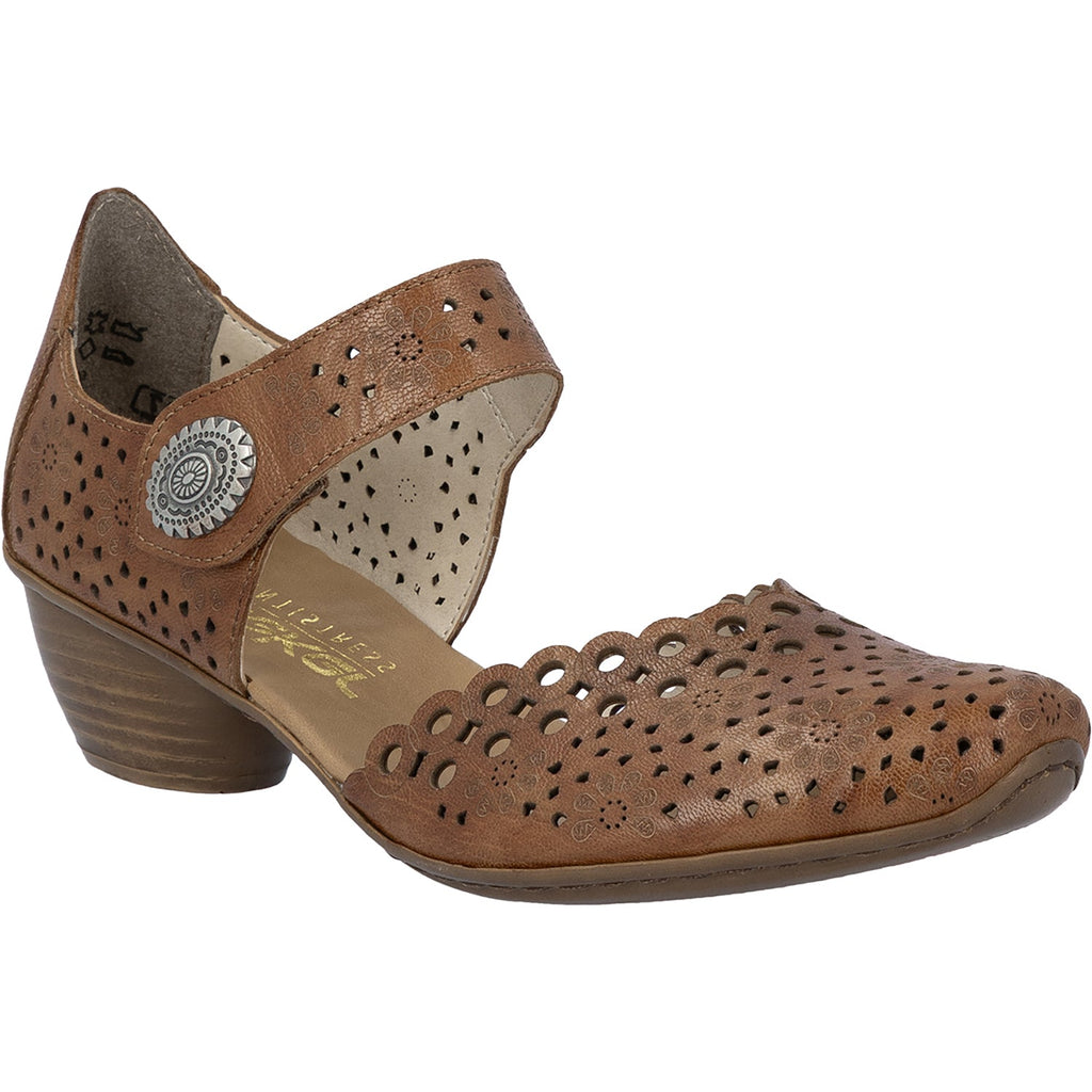Rieker 43753-22 Mirjam 53 Women's Dressy Mary Janes Cuoio