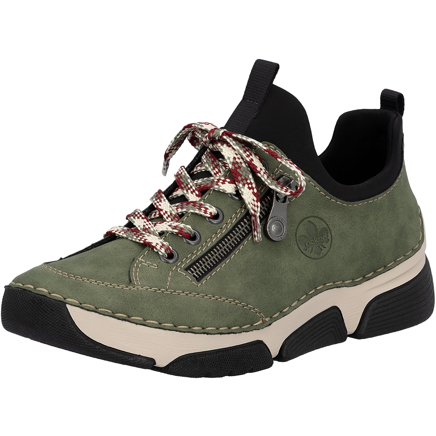 Rieker 45973-54 Angela Women's Lace Up Shoes Liane/Schwarz