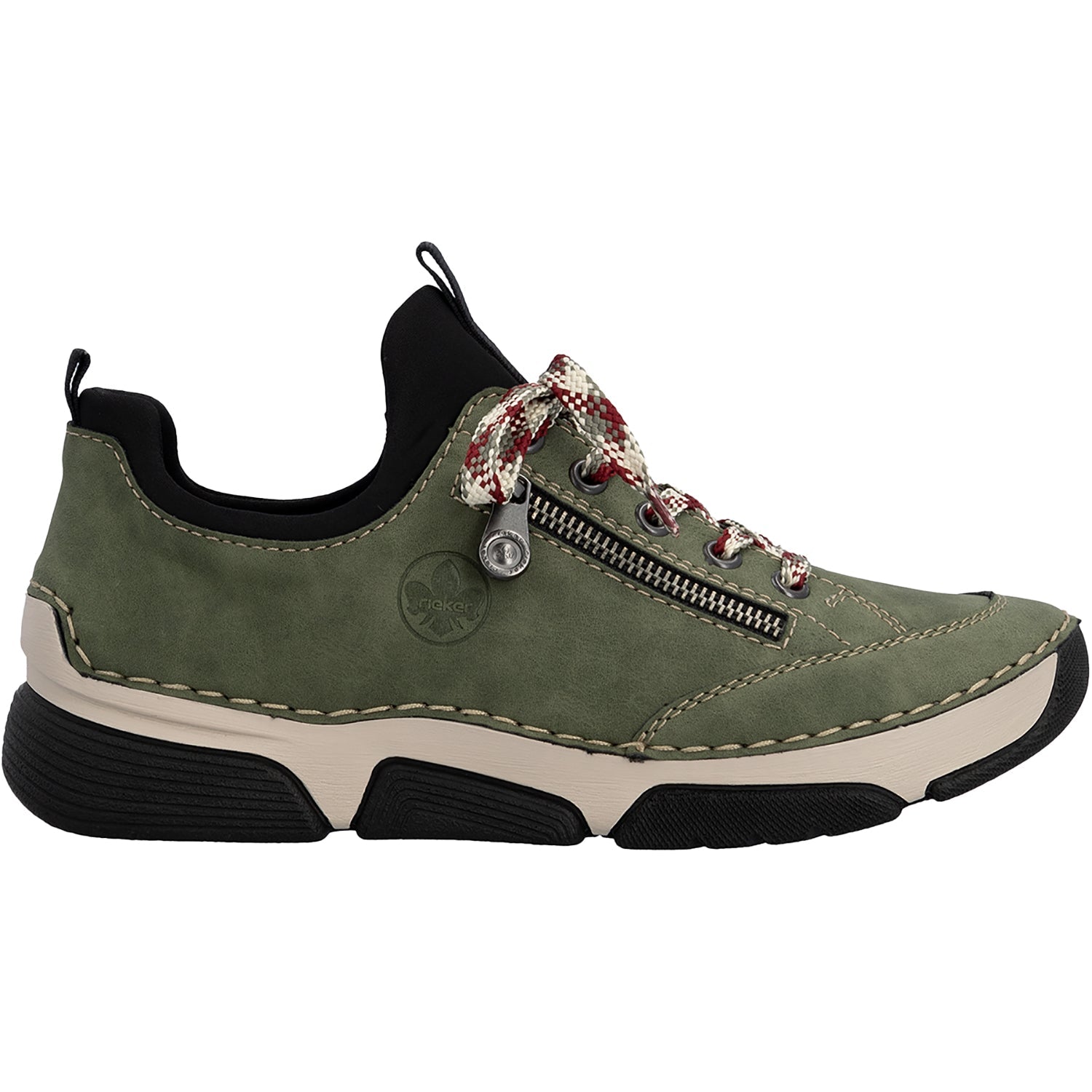 Rieker 45973-54 Angela Women's Lace Up Shoes Liane/Schwarz
