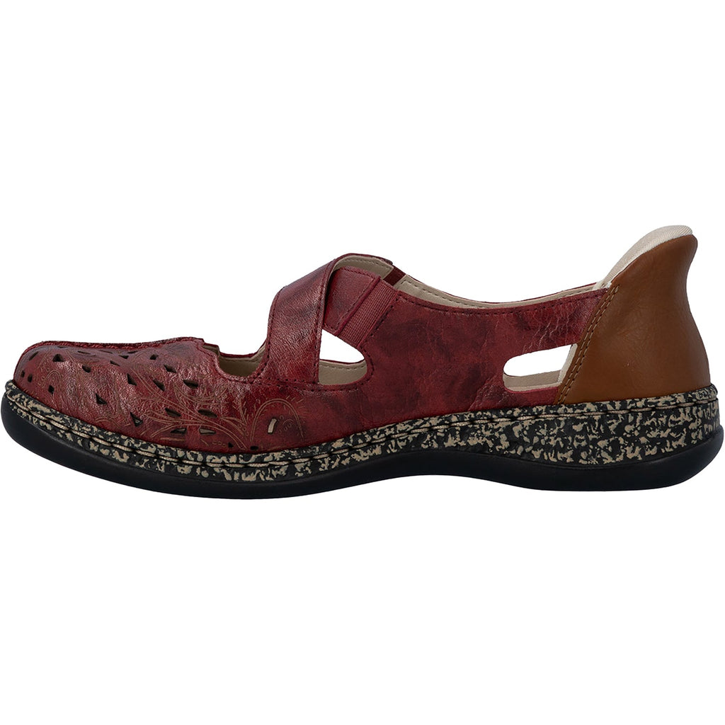 Rieker 46352-33 Women's Mary Janes Red/Cayenne