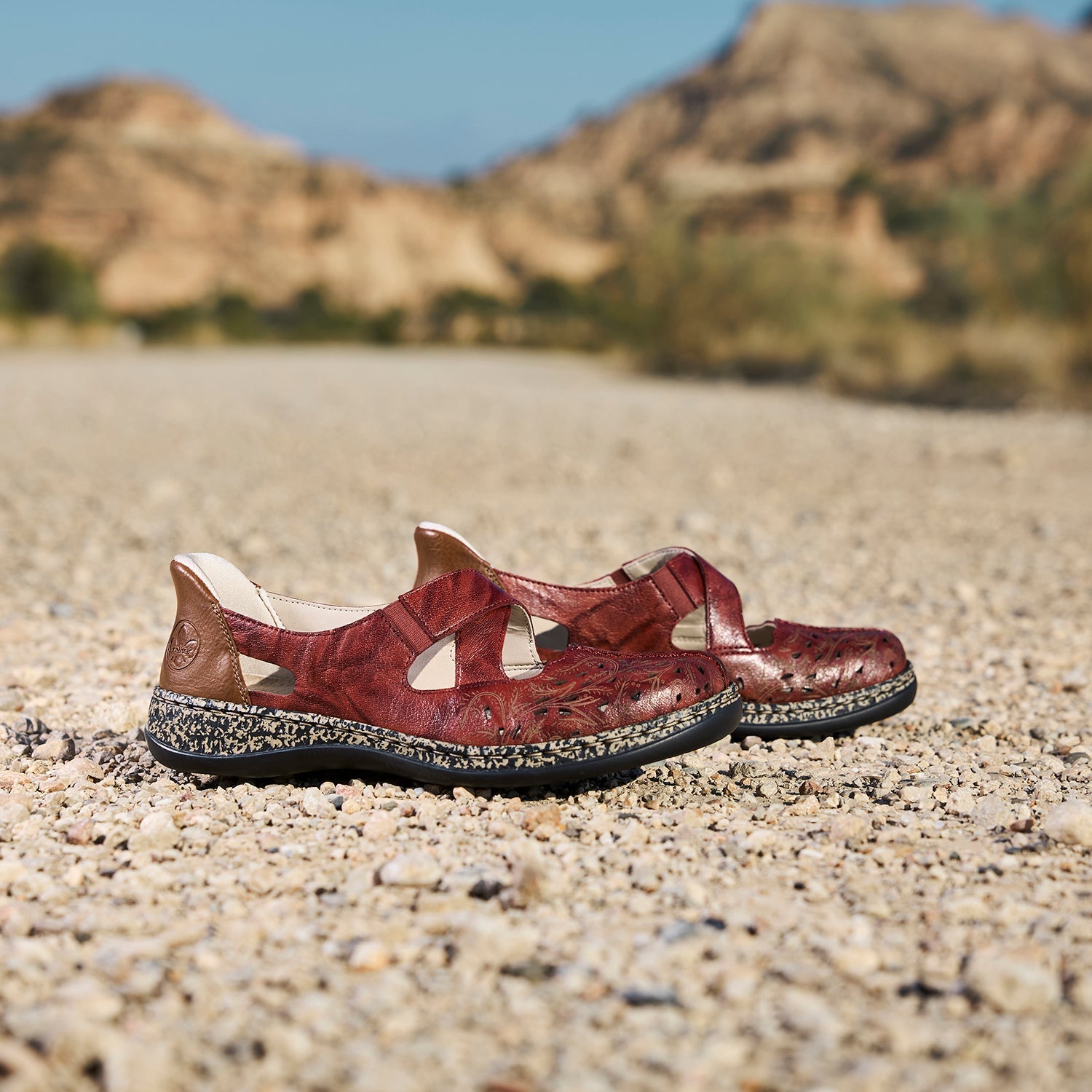 Rieker 46352-33 Women's Mary Janes Red/Cayenne