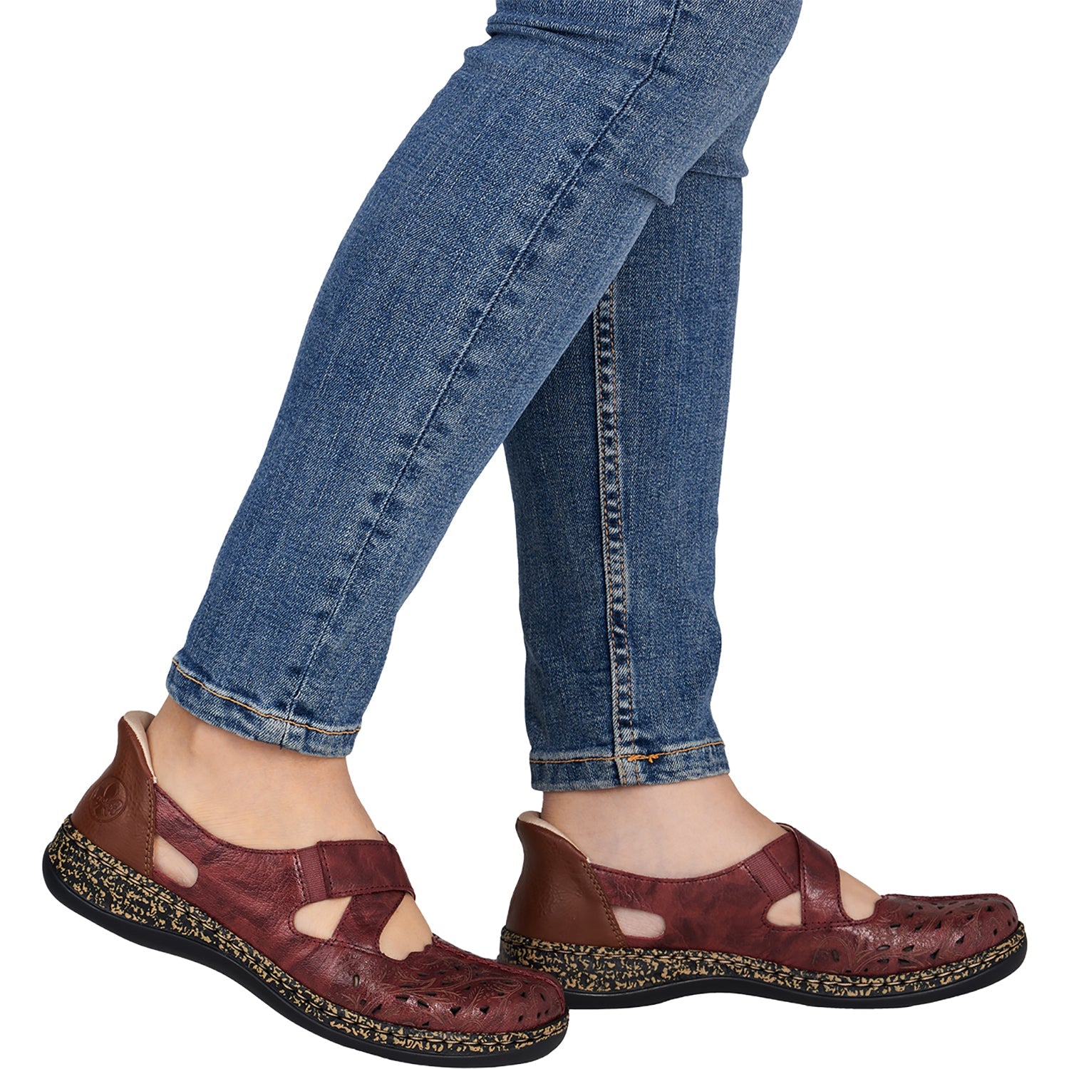 Rieker 46352-33 Women's Mary Janes Red/Cayenne