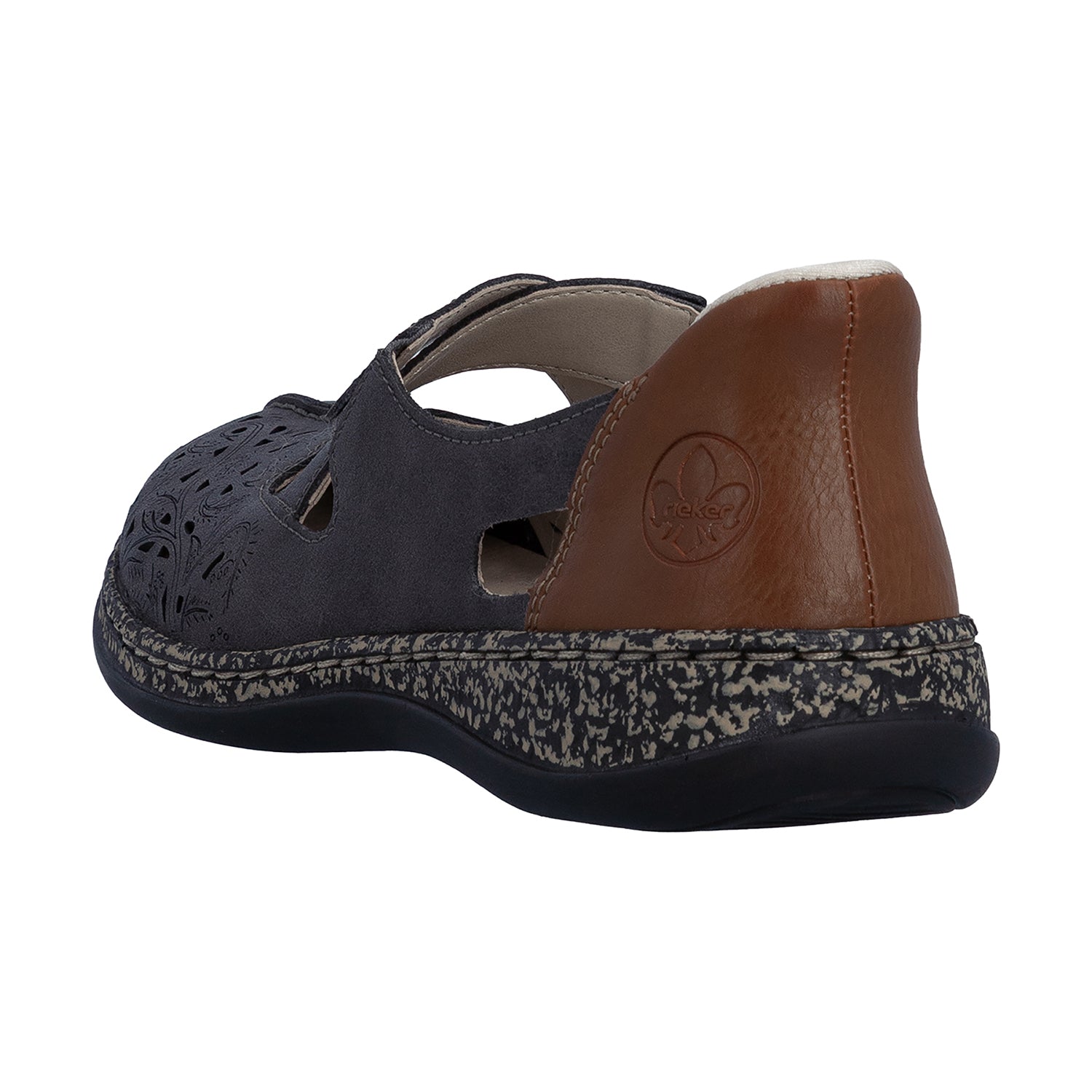 Rieker 46352-45 Women's Mary Janes Basalt/Cayenne