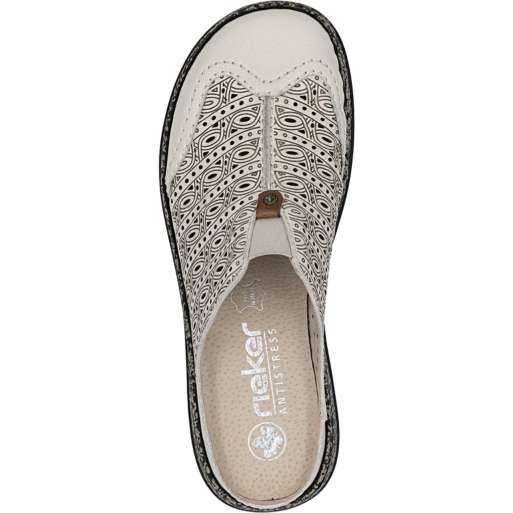 Rieker 43676-60 Daisy 76 Women's Clogs Crema/Amaretto