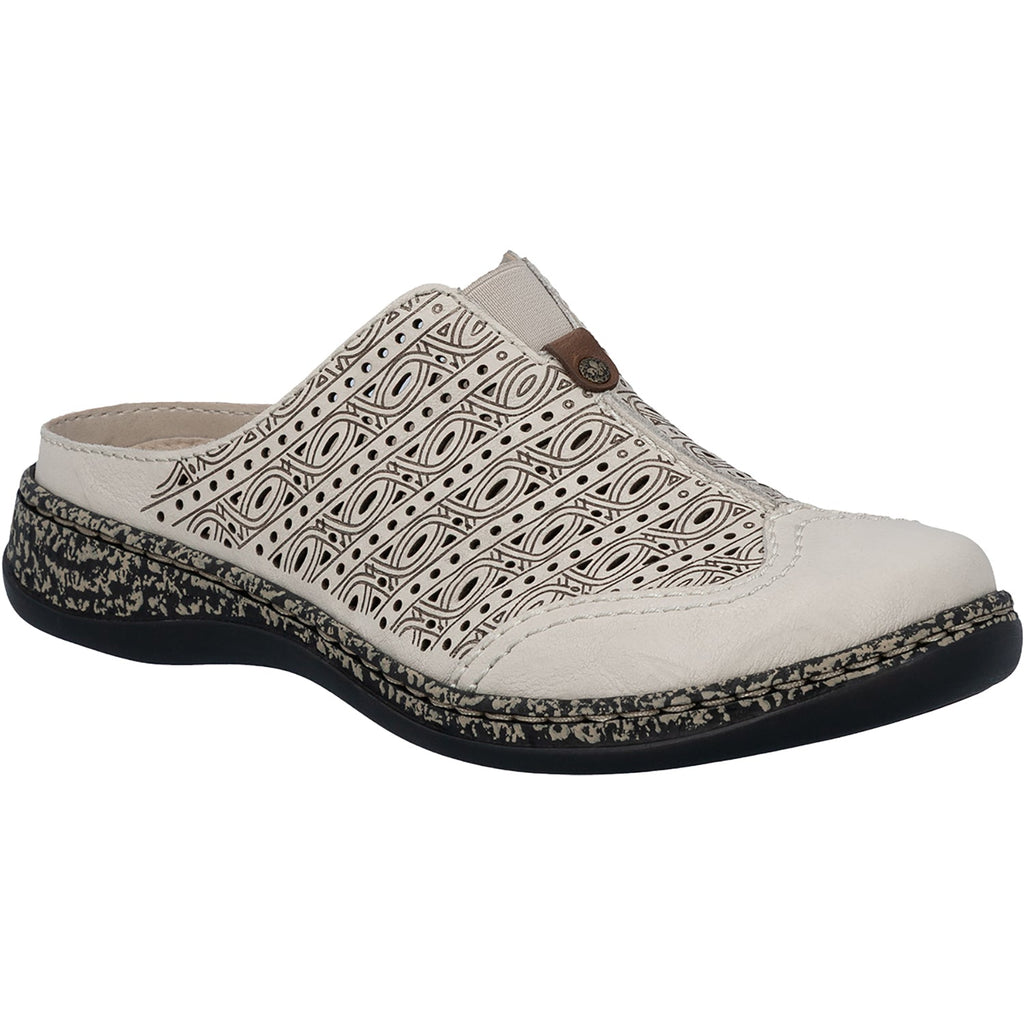 Rieker 43676-60 Daisy 76 Women's Clogs Crema/Amaretto