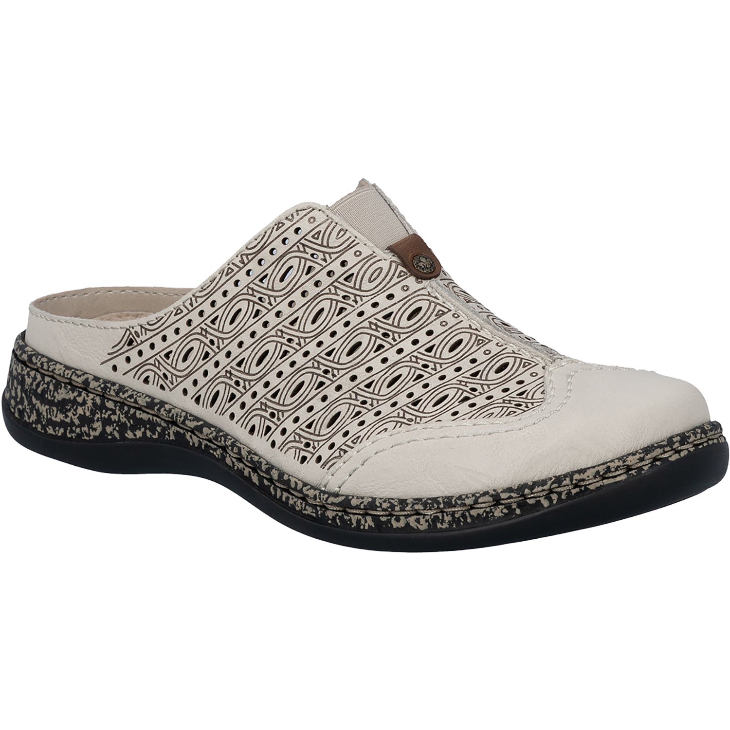 Rieker 43676-60 Daisy 76 Women's Clogs Crema/Amaretto