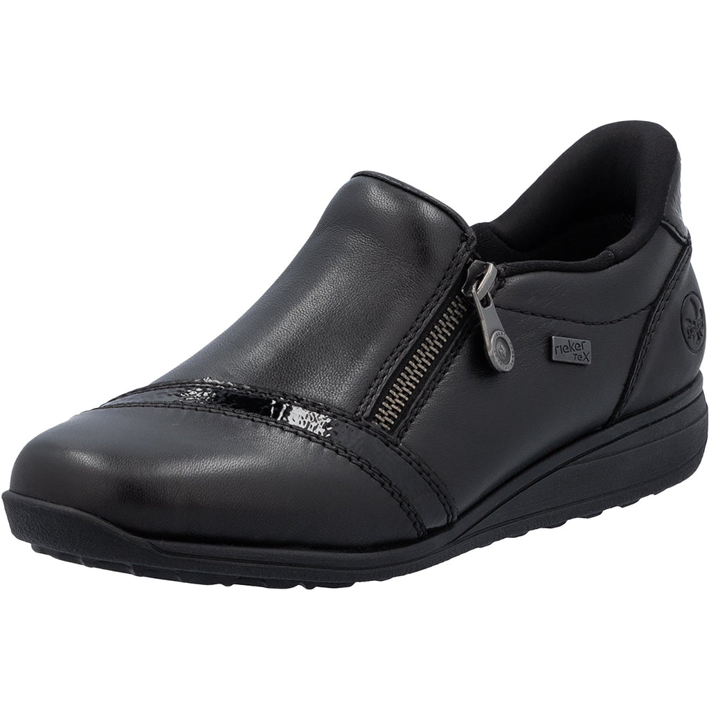 Rieker 47264-00 Women's Slip Ons Traditional Schwarz/Black/Schwarz