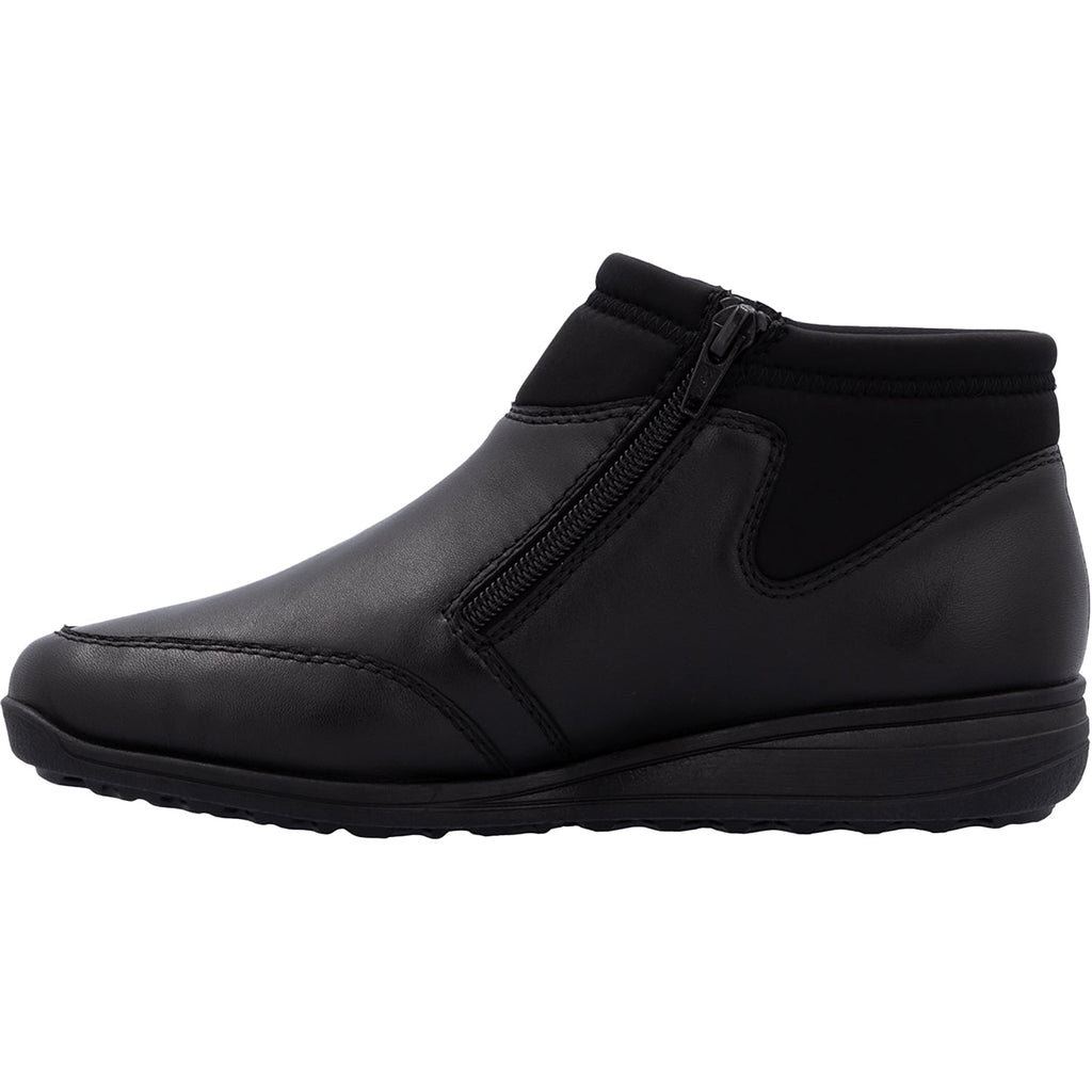 Rieker 47270-00 Women's Booties Schwarz/Schwarz