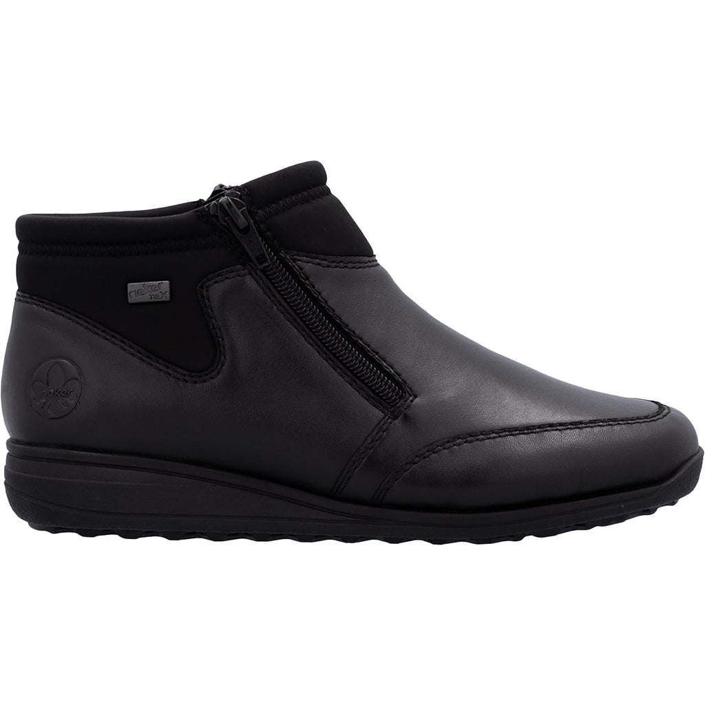 Rieker 47270-00 Women's Booties Schwarz/Schwarz