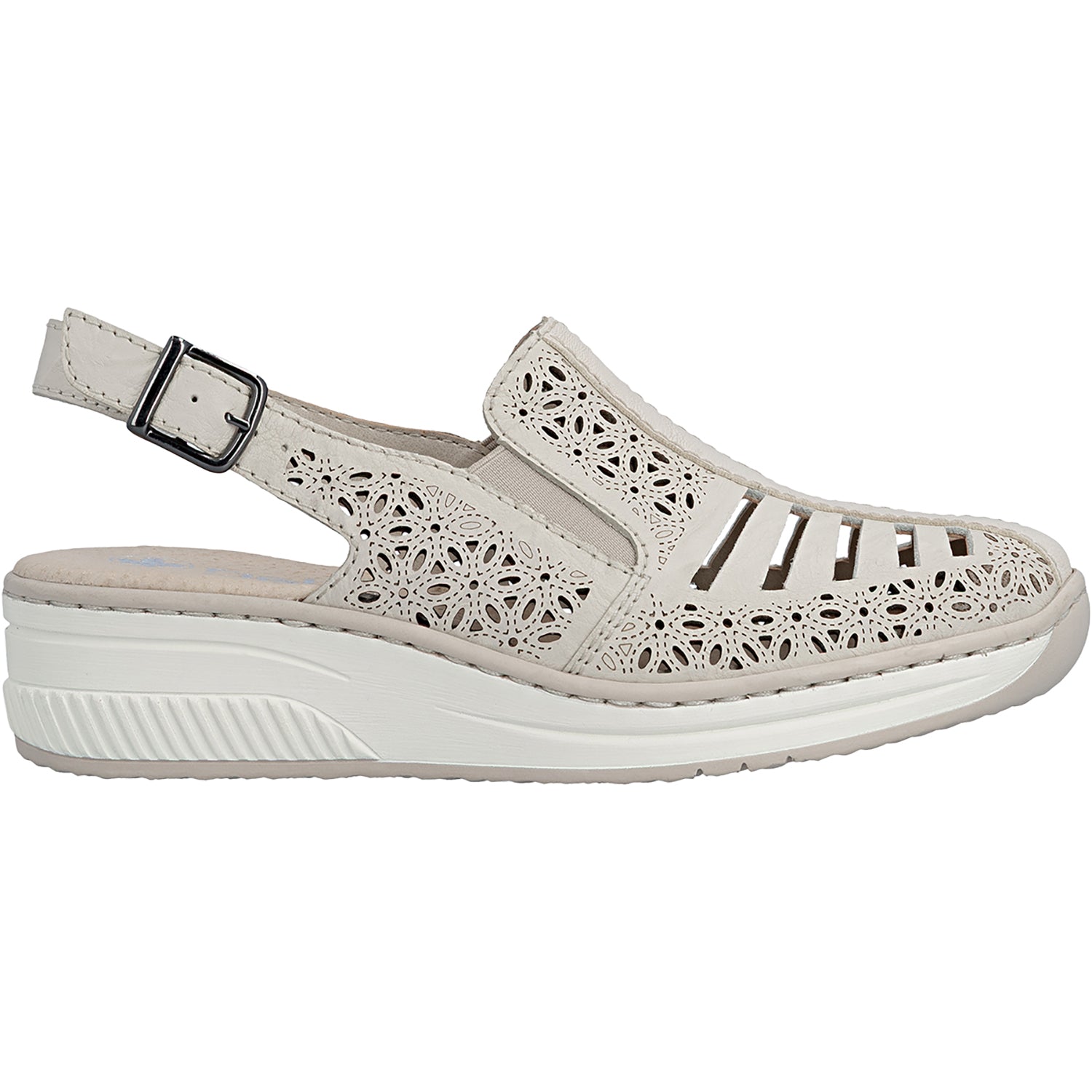 Rieker 48763-60 Women's Slip On Sporty Sneakers Crema/Crema