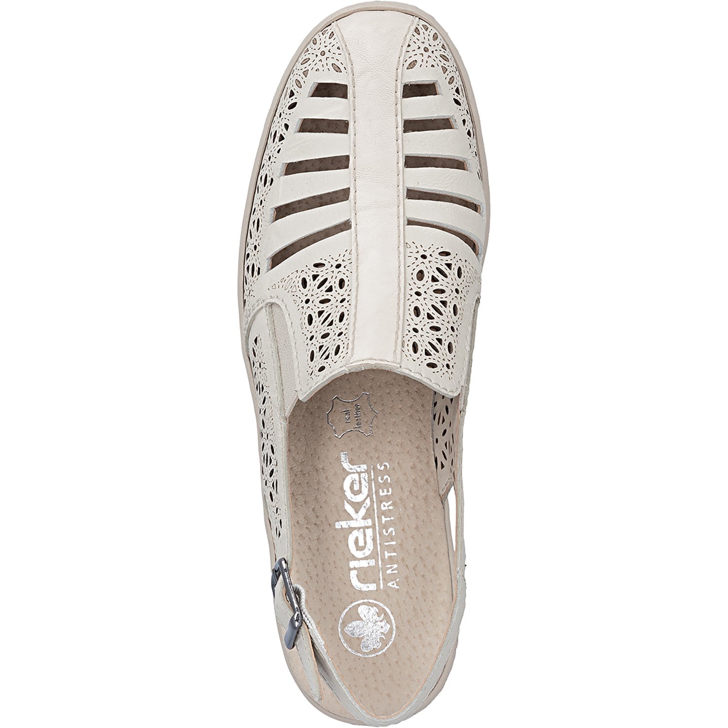 Rieker 48763-60 Women's Slip On Sporty Sneakers Crema/Crema