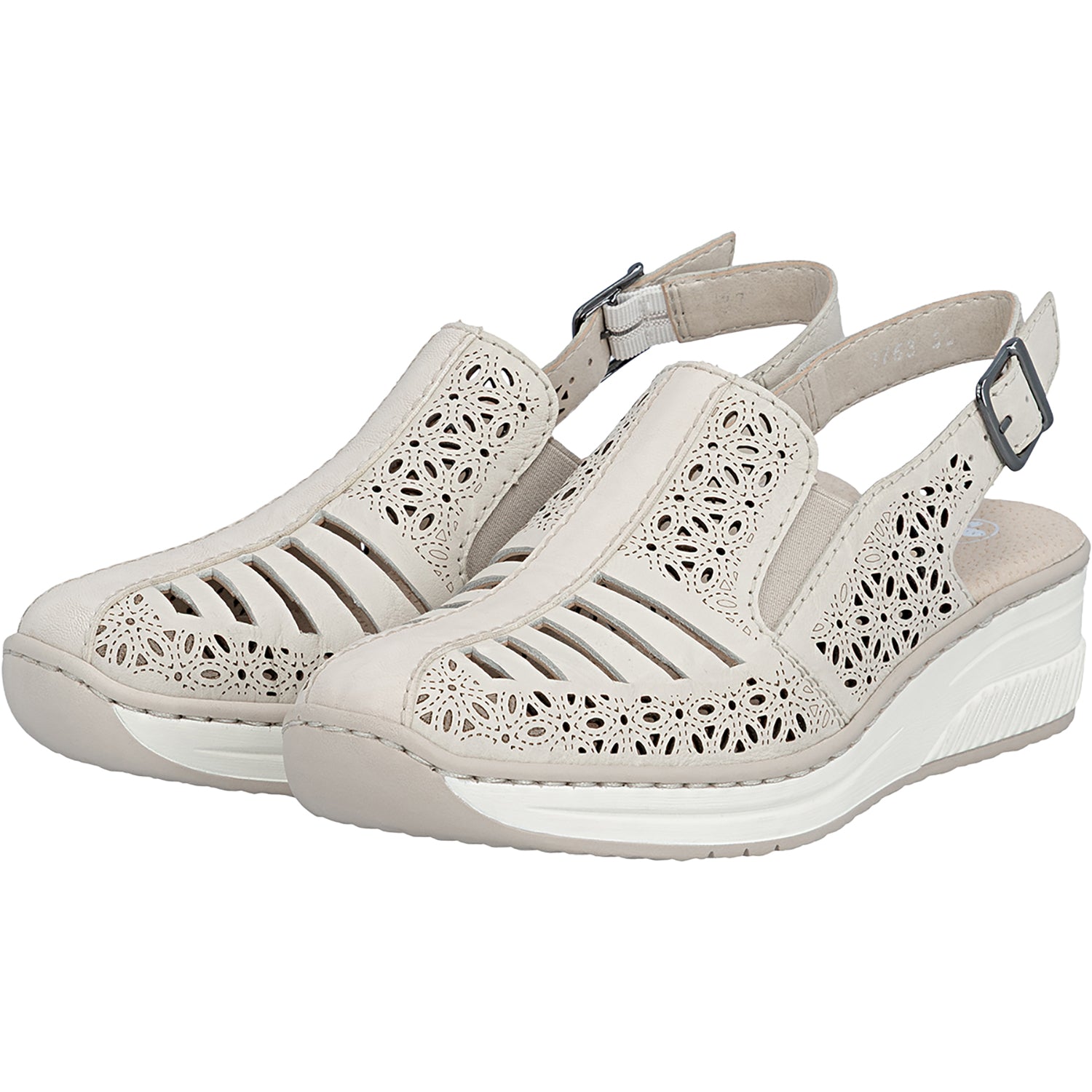 Rieker 48763-60 Women's Slip On Sporty Sneakers Crema/Crema