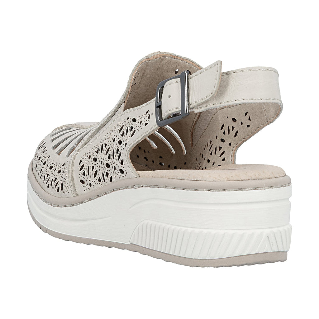 Rieker 48763-60 Women's Slip On Sporty Sneakers Crema/Crema