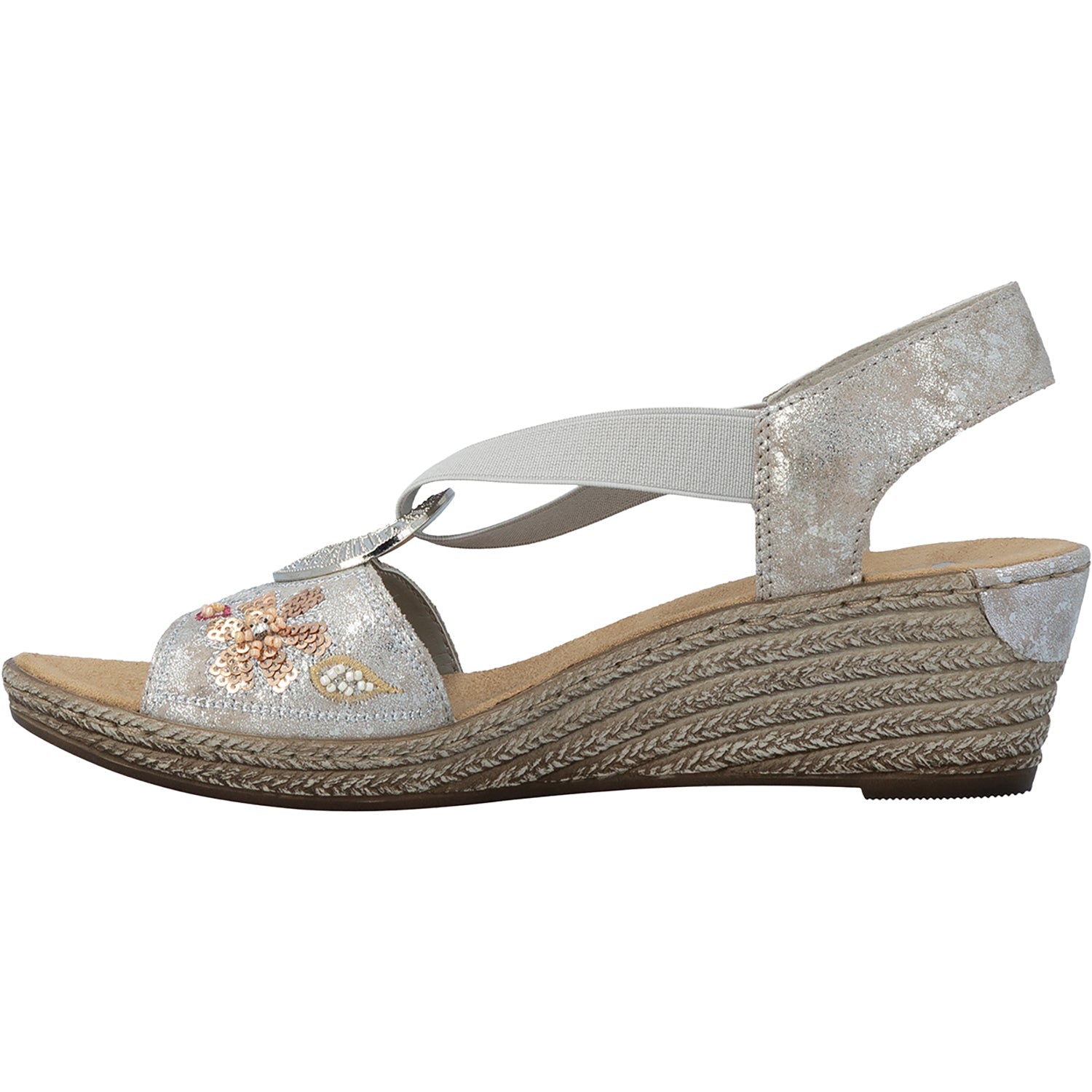 Rieker 62466-90 Fanni Rose Metallic
