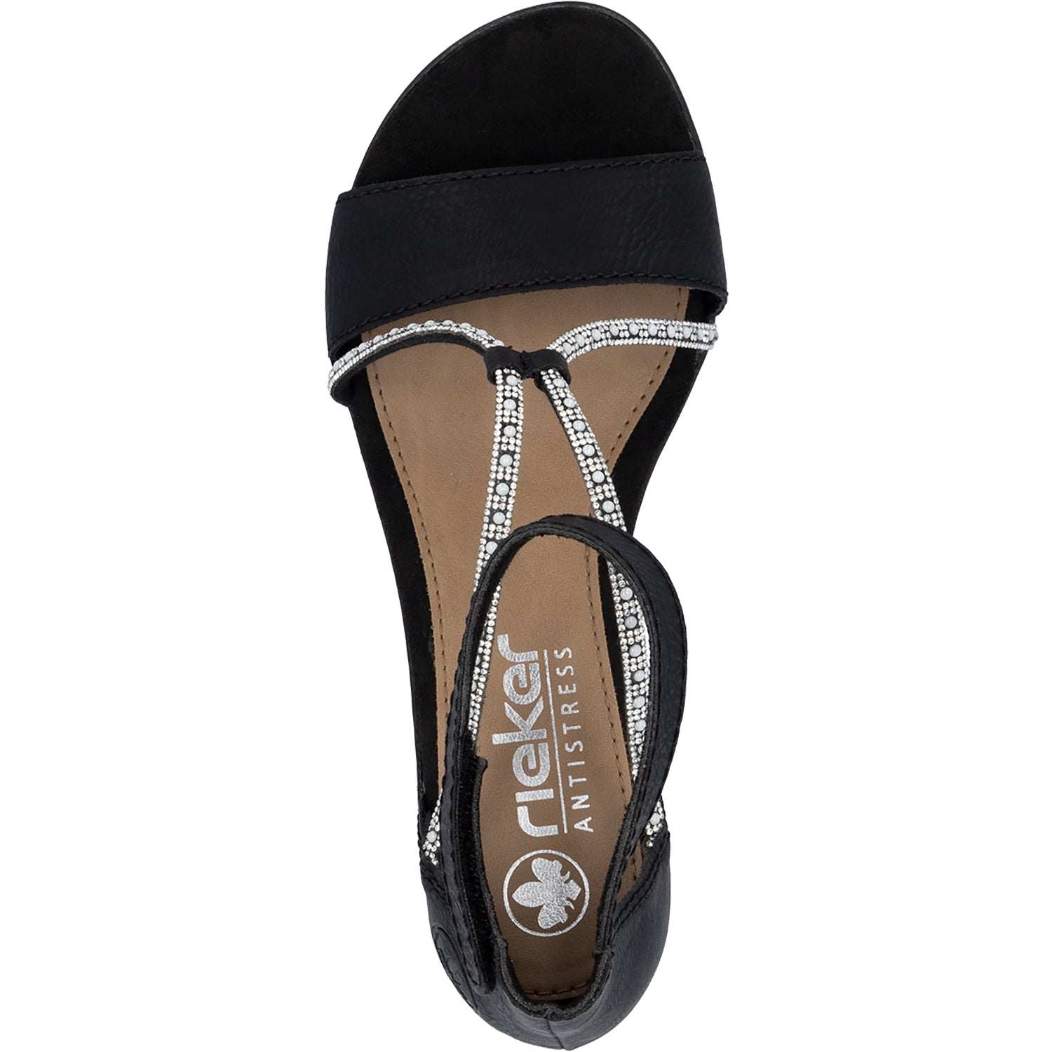 Rieker 64654-00 Women's Dress Heels Schwarz/Schwarz Eagle/Tubealino
