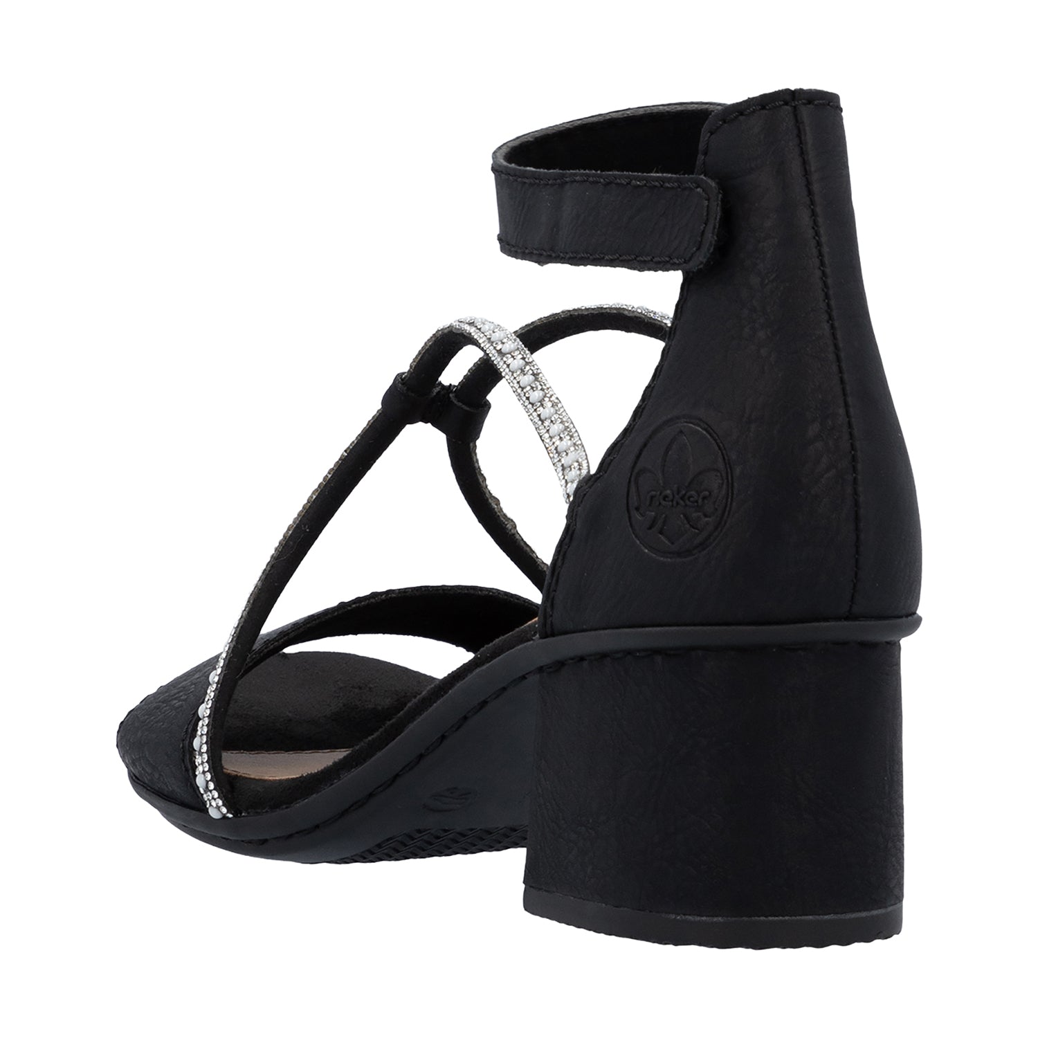 Rieker 64654-00 Women's Dress Heels Schwarz/Schwarz Eagle/Tubealino