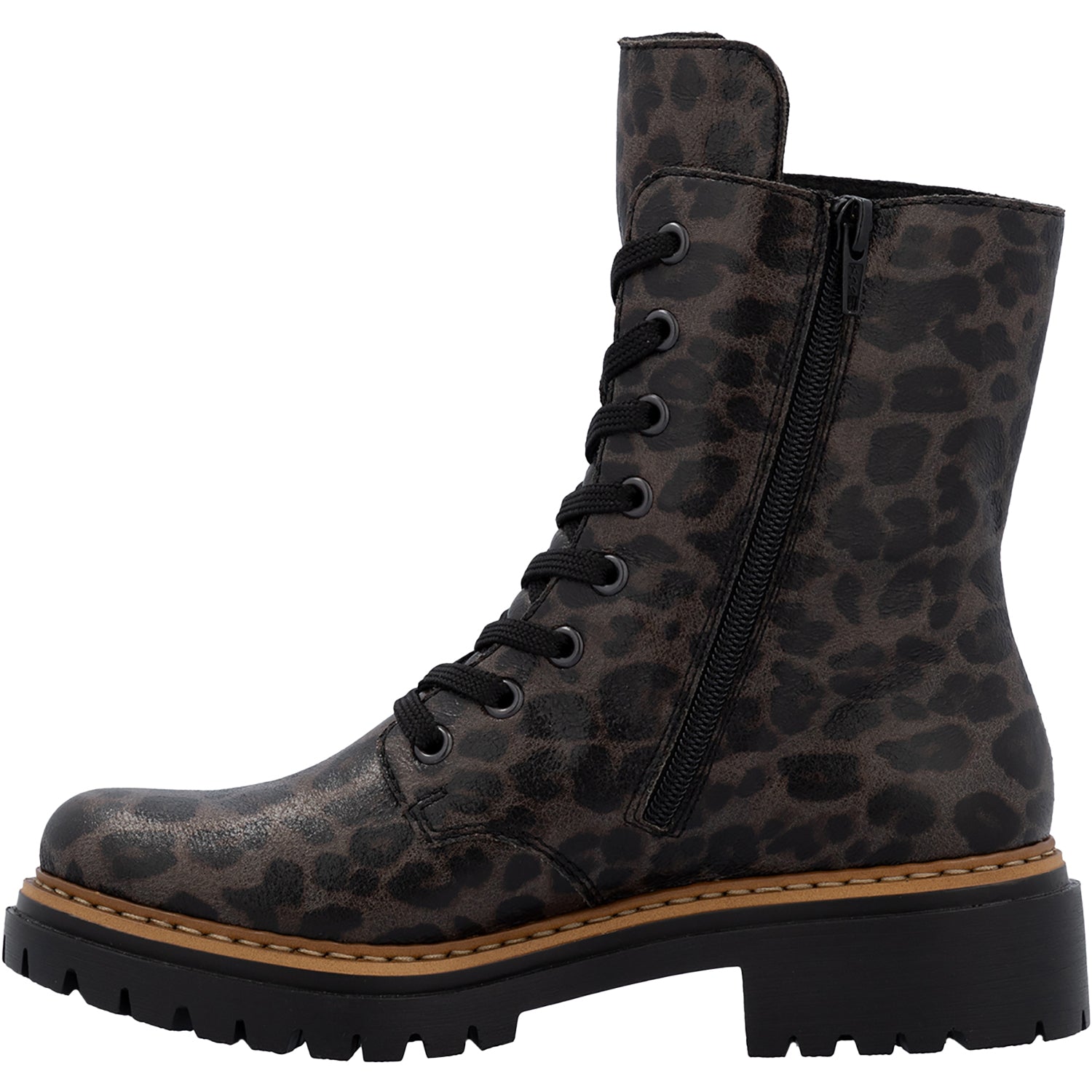 Rieker 72627-90 Women's Boots Grey Leprato Synthetic Leather