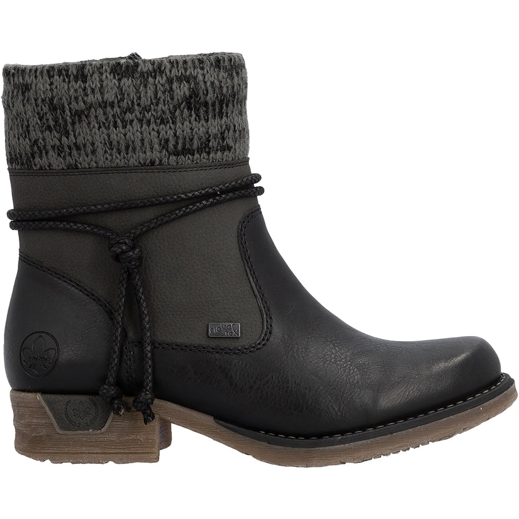 Rieker 79688-00 Fee Wool Women's Boots Schwarz/Stromboli/Athrazit