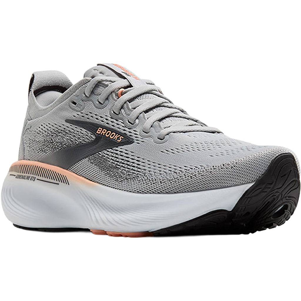 Brooks Adrenaline GTS 25 (Stability Support) Women's Athletic Shoes Grey/Blackened Pearl/Coral