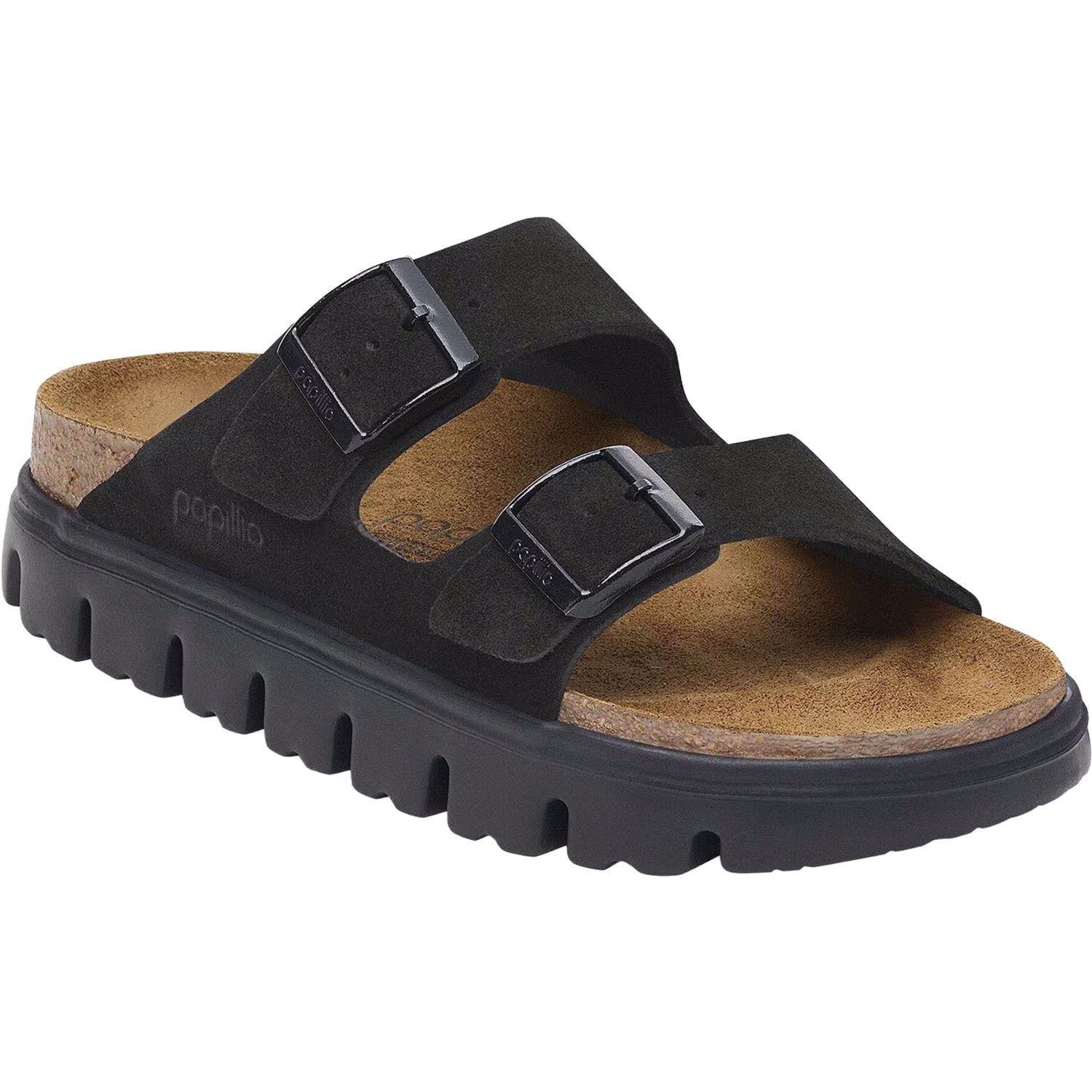 Birkenstock Arizona Chunky Women's Sandals Black Suede