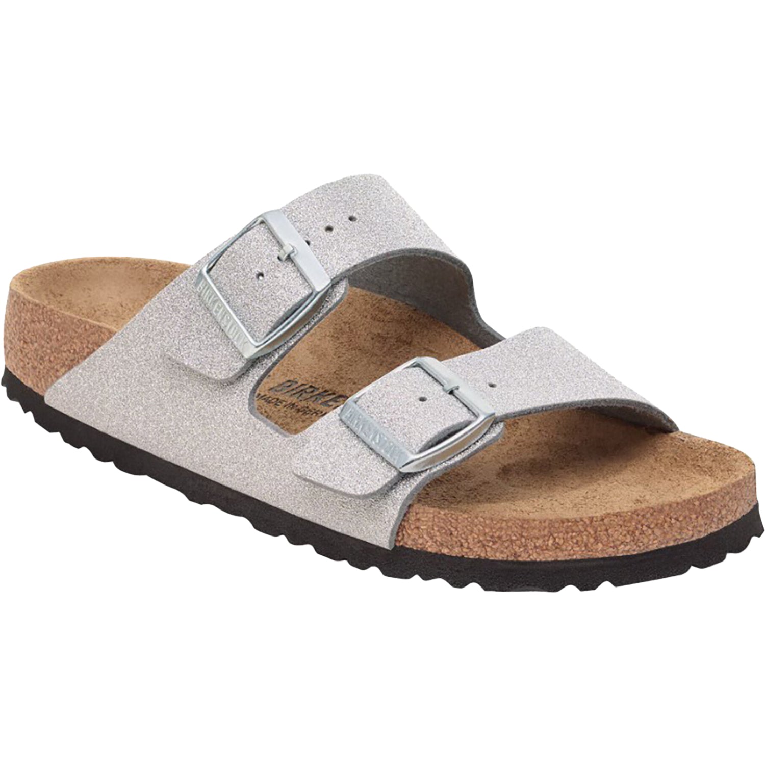 Birkenstock Arizona Women's Sandals Shiny Glitter Silver