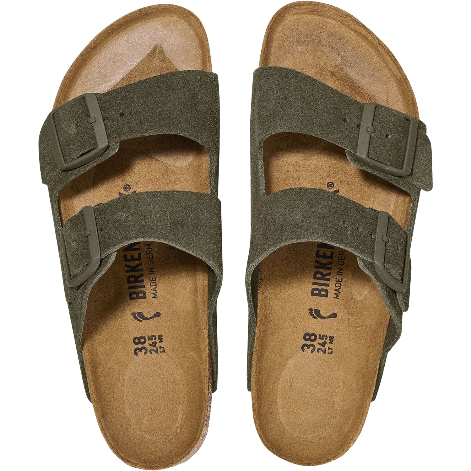 Birkenstock Arizona Unisex Sandals Thyme Suede