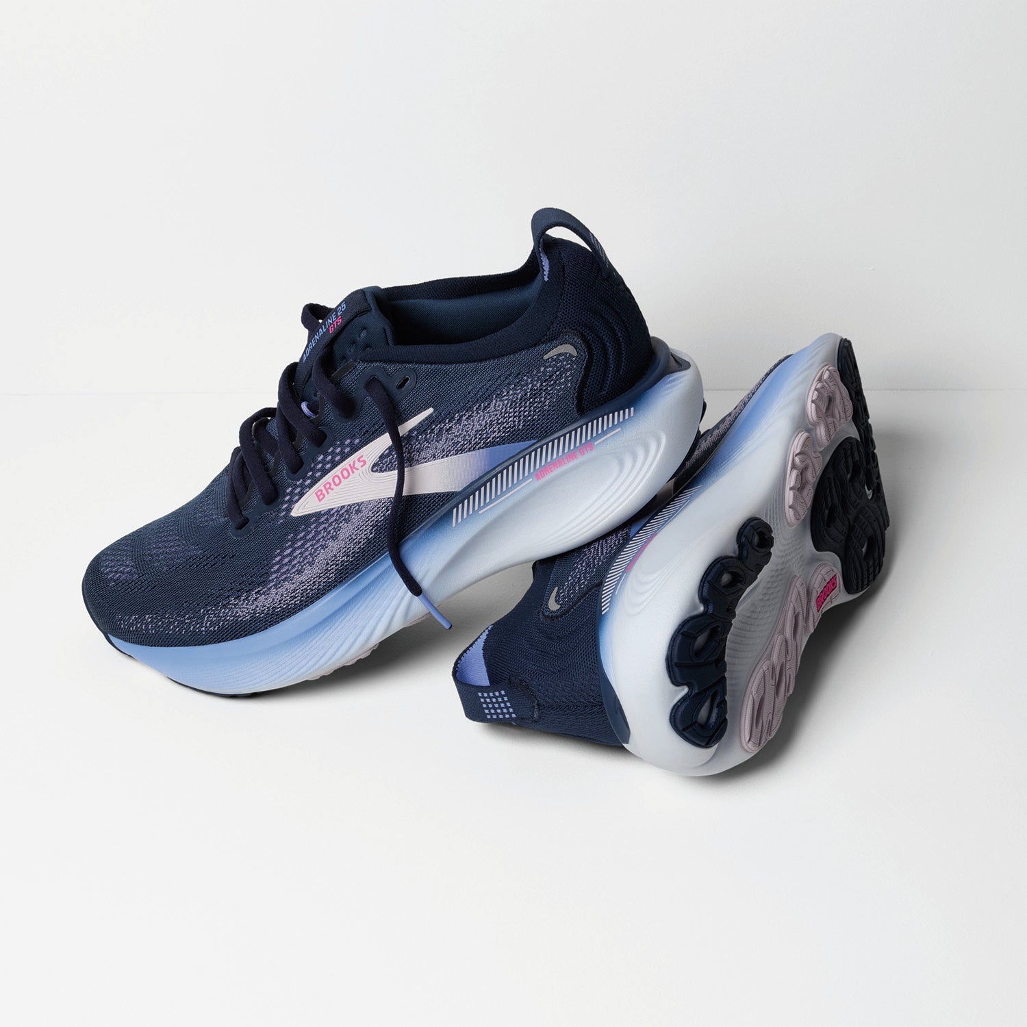 Brooks Adrenaline GTS 25 Stability (Stability Support) Women's Athletic Shoes Spellbound/Blazing Bell/Pink