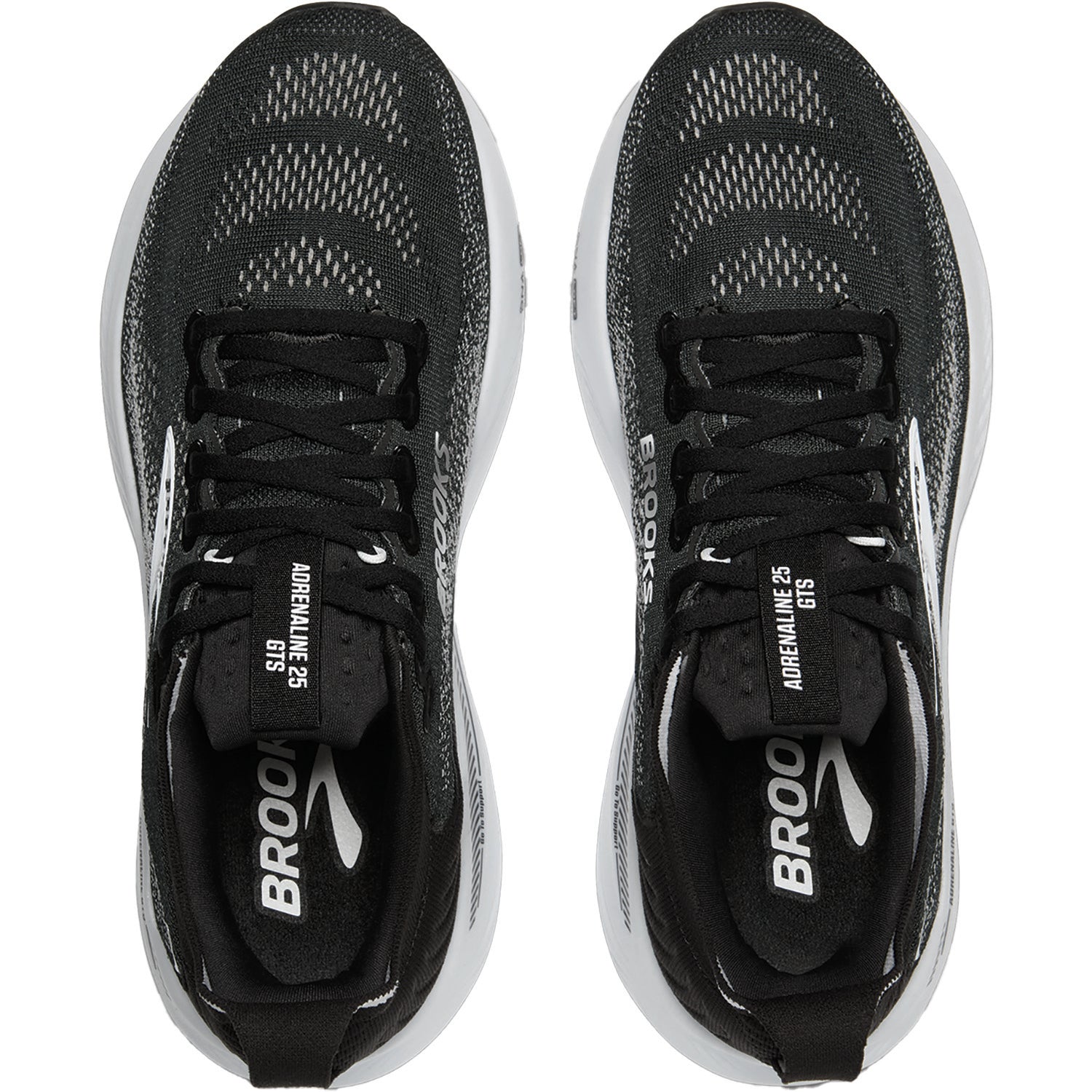 Brooks Adrenaline GTS 25 (Stability Support) Women's Athletic Shoes Stability Shoes Black/Grey/White