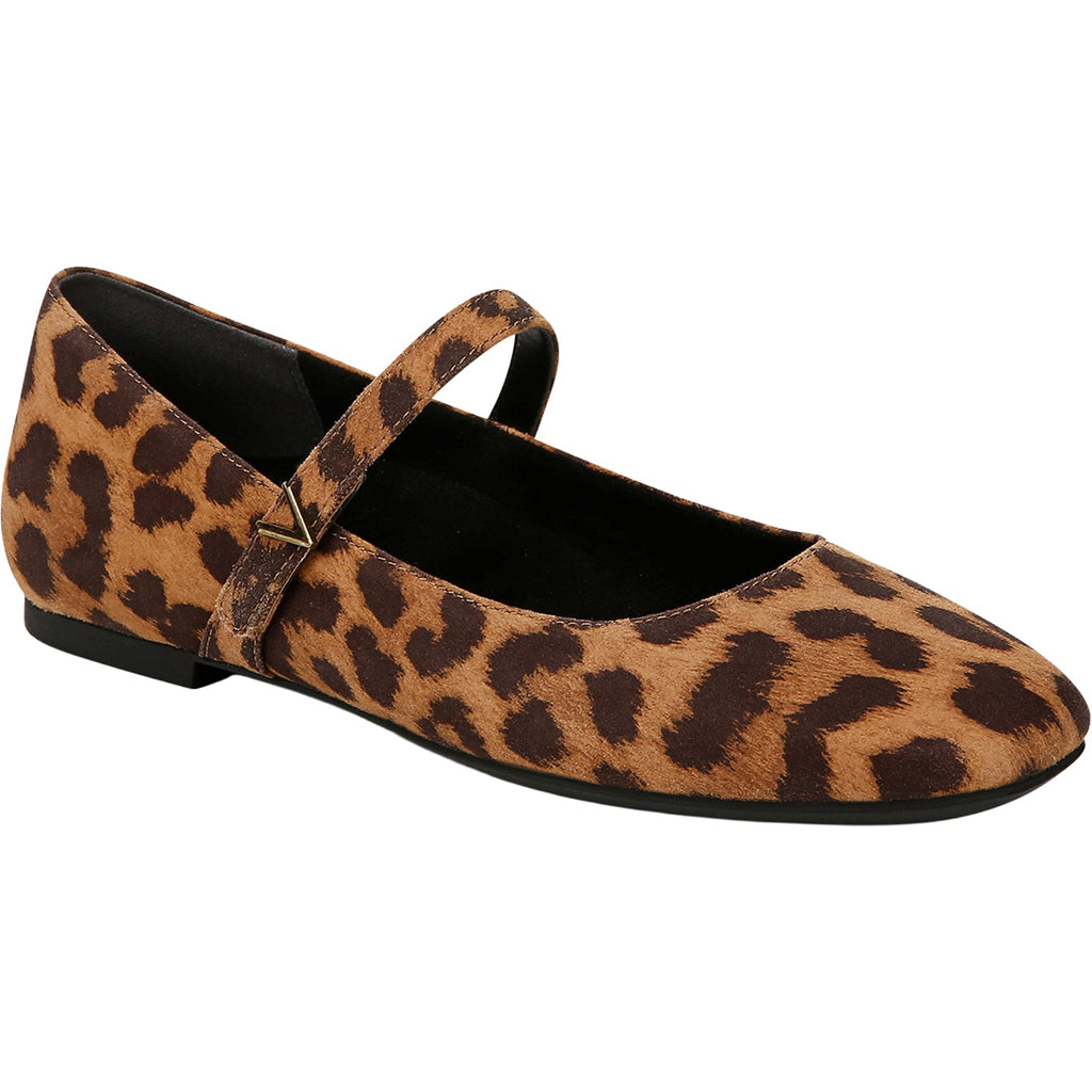Vionic Alameda Women's Mary Jane Traditional Tan Leopard