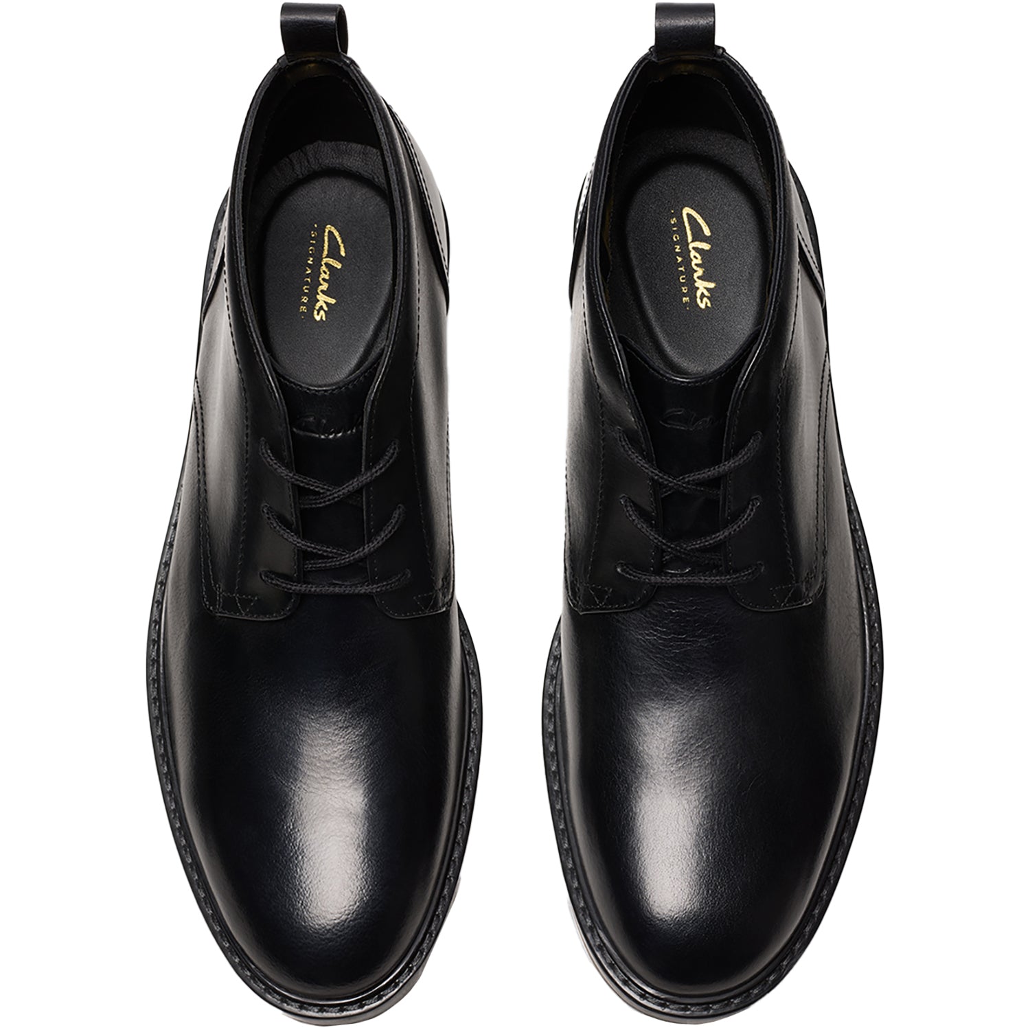 Clarks Aldwin Chukka Men's Boots Black Leather