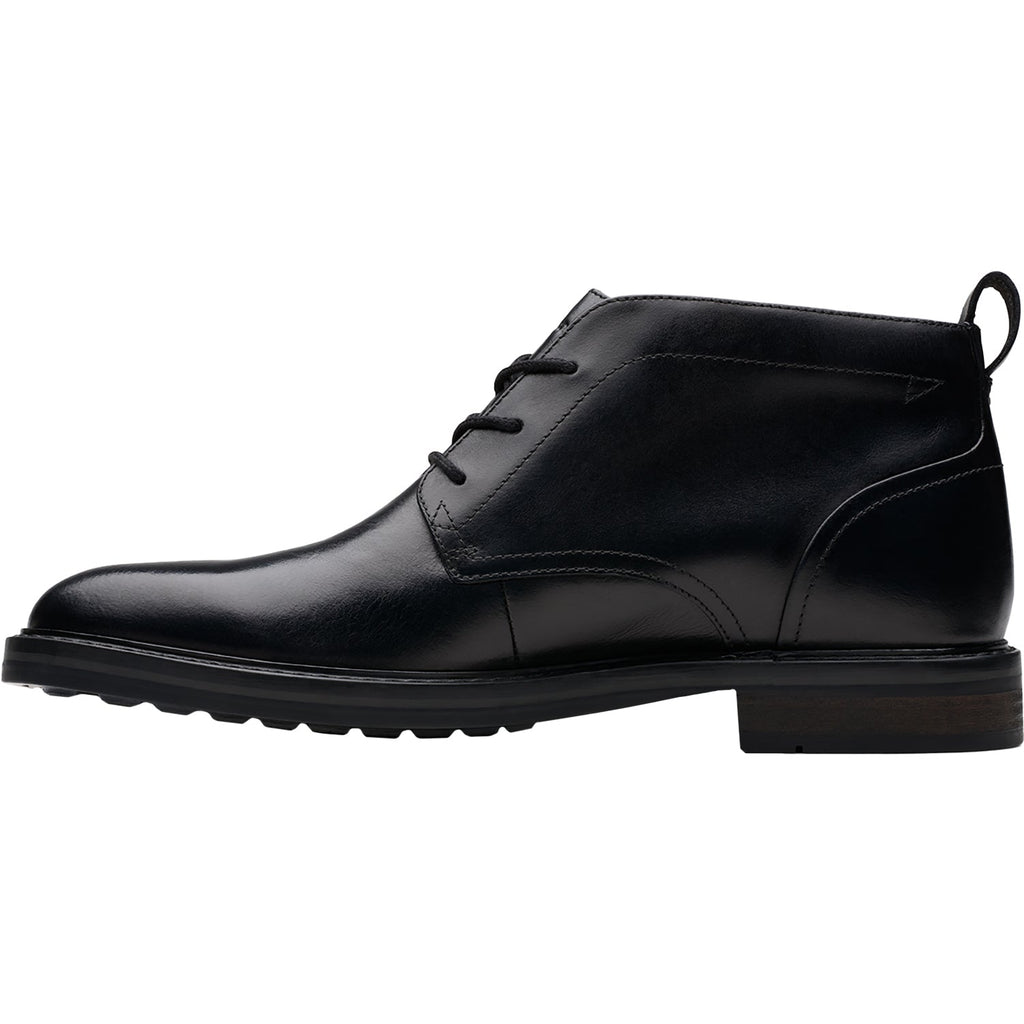 Clarks Aldwin Chukka Men's Boots Black Leather