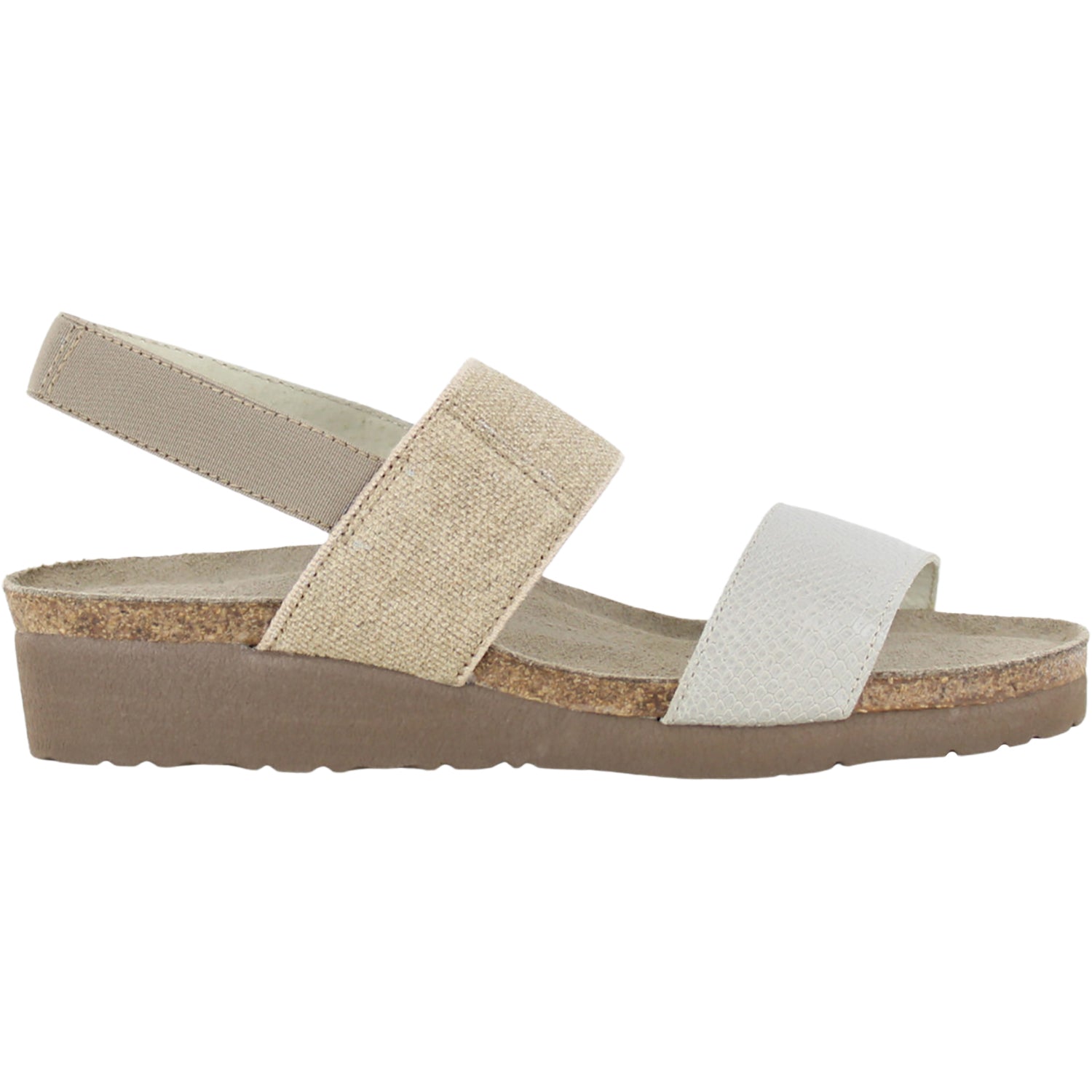 Naot Amy Women's Sandals Beige Lizard Leather/Beige Elastic