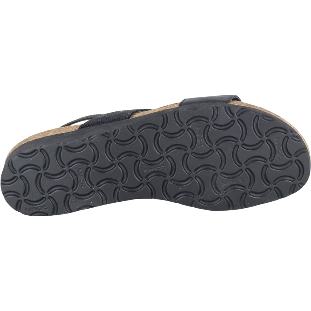 Naot Amy Women's Sandals Shiny Black Leather/Black Elastic