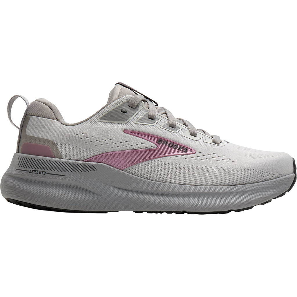 Brooks Ariel GTS 26 (Stability Support) Women's Athletic Shoes Oyster Mushroom/Alloy/Pink