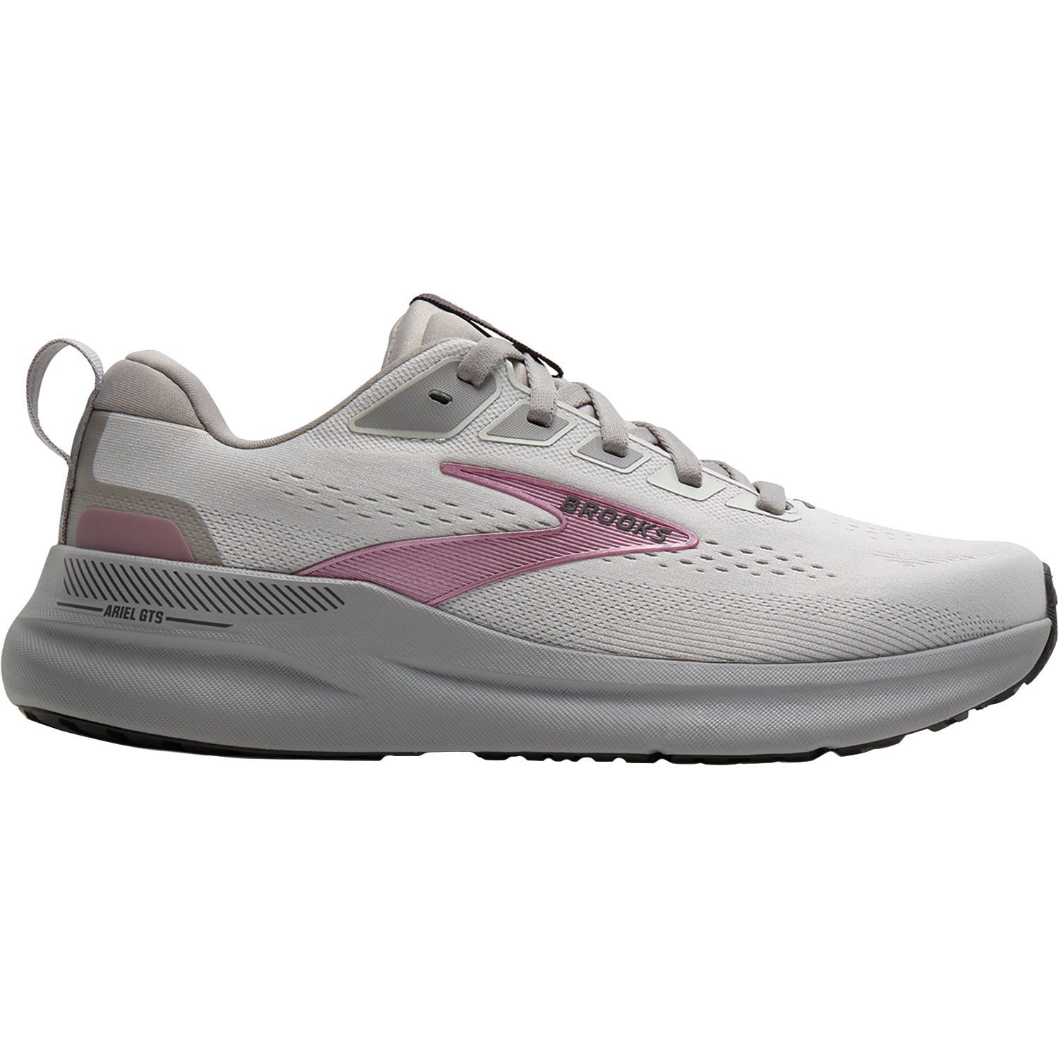 Brooks Ariel GTS 26 (Stability Support) Women's Athletic Shoes Oyster Mushroom/Alloy/Pink