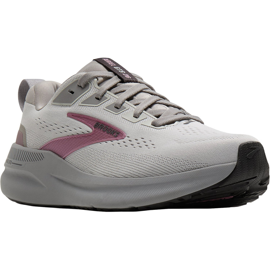 Brooks Ariel GTS 26 (Stability Support) Women's Athletic Shoes Oyster Mushroom/Alloy/Pink
