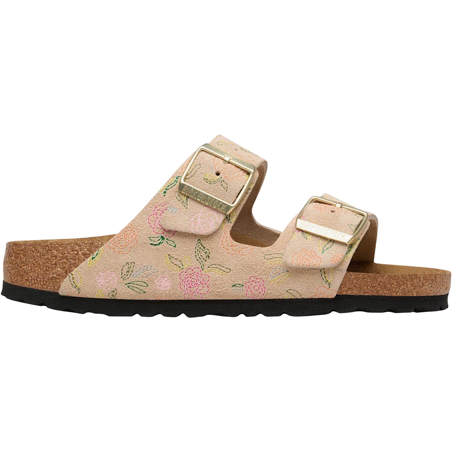 Birkenstock Arizona Flowers Women's Sandals Sandcastle Suede