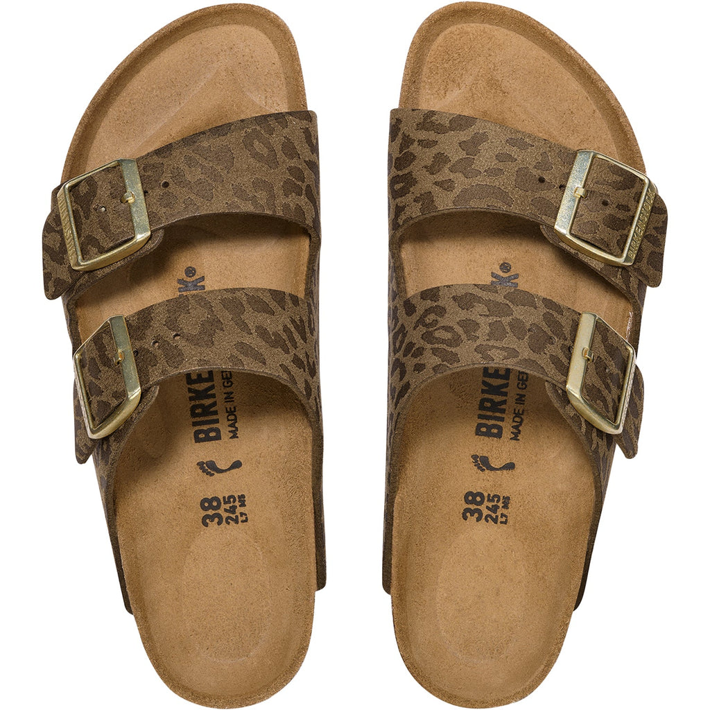 Birkenstock Arizona Women's Sandals Leo Khaki Birko-Flor