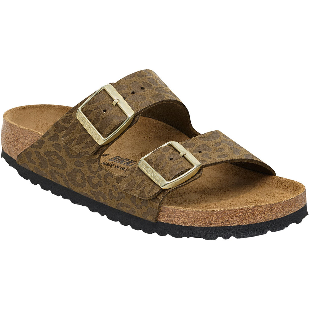Birkenstock Arizona Women's Sandals Leo Khaki Birko-Flor